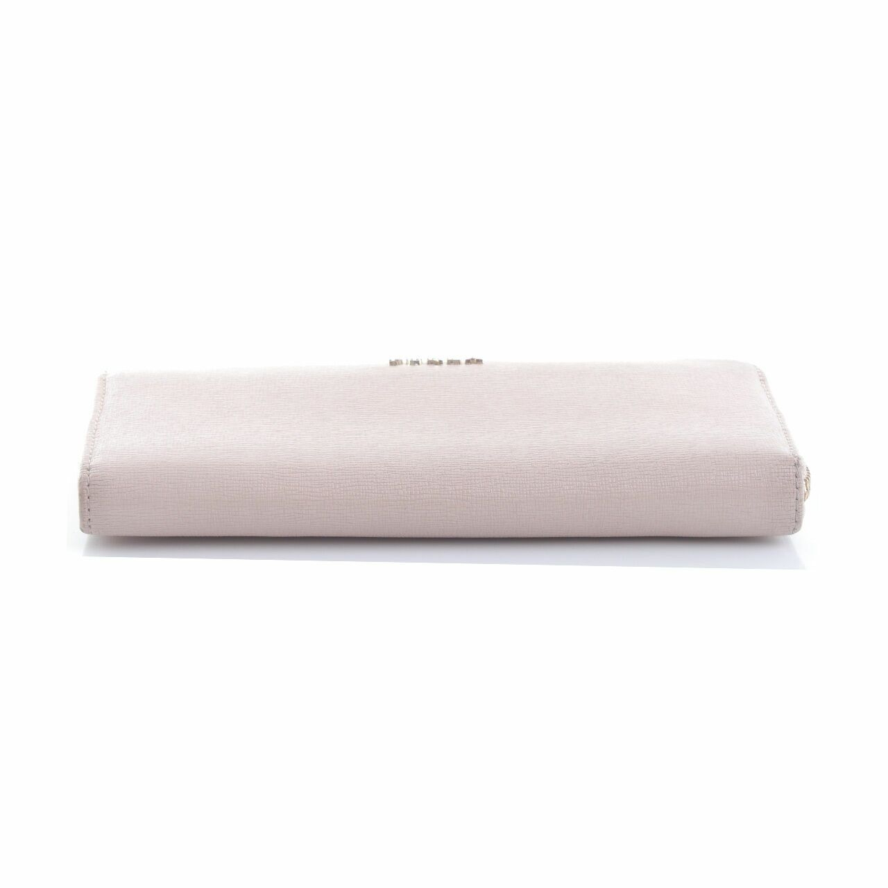 Furla All Around Zip Continental Soft Pink Leather Long Wallet