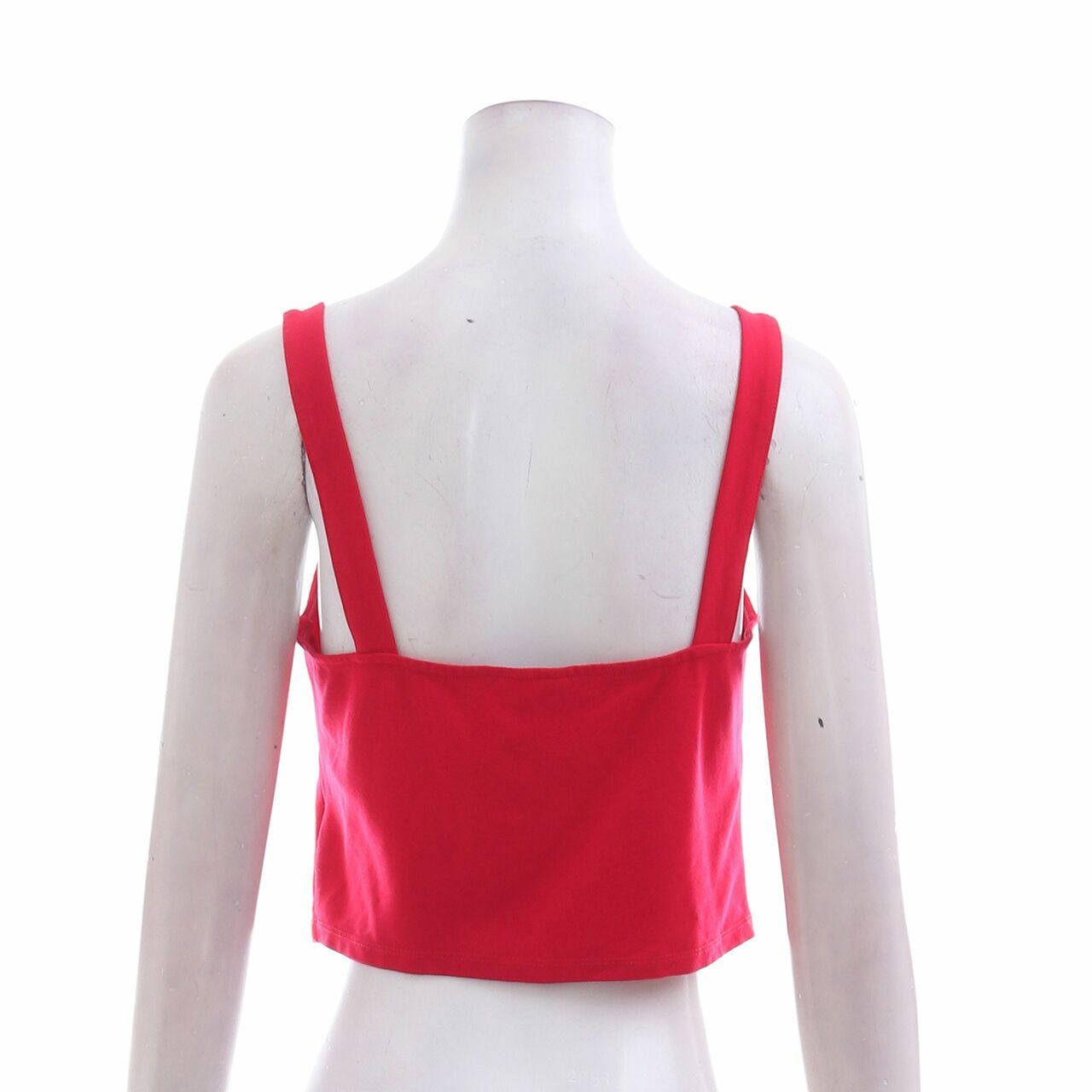 H&M Red Cropped Sleeveless