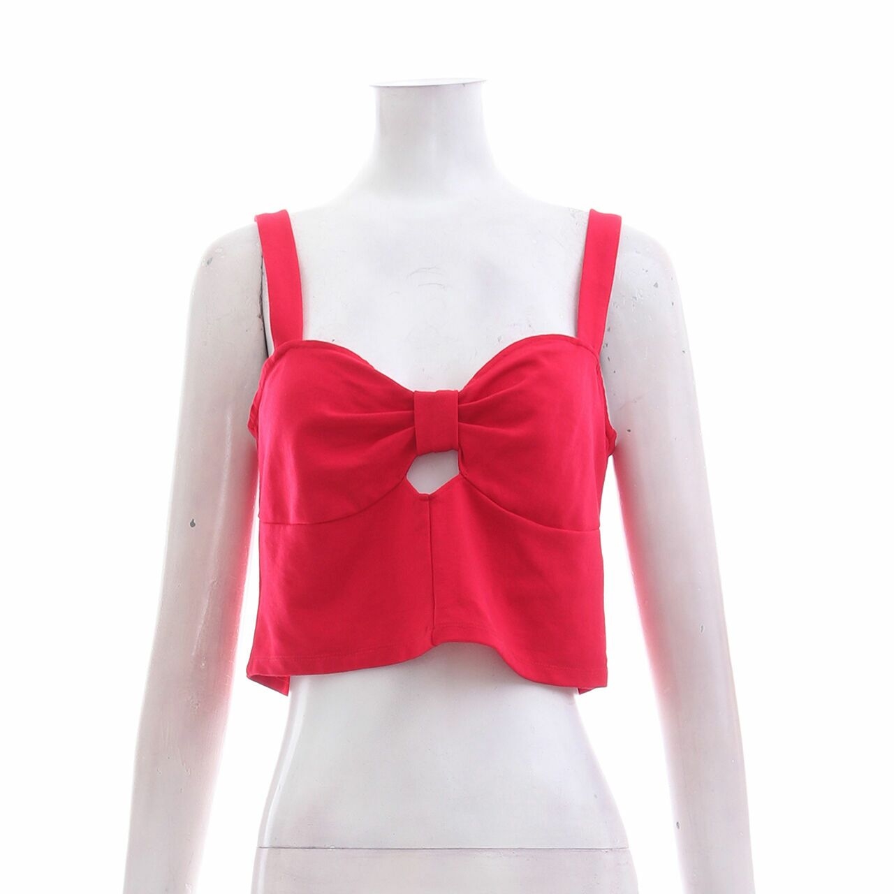 H&M Red Cropped Sleeveless