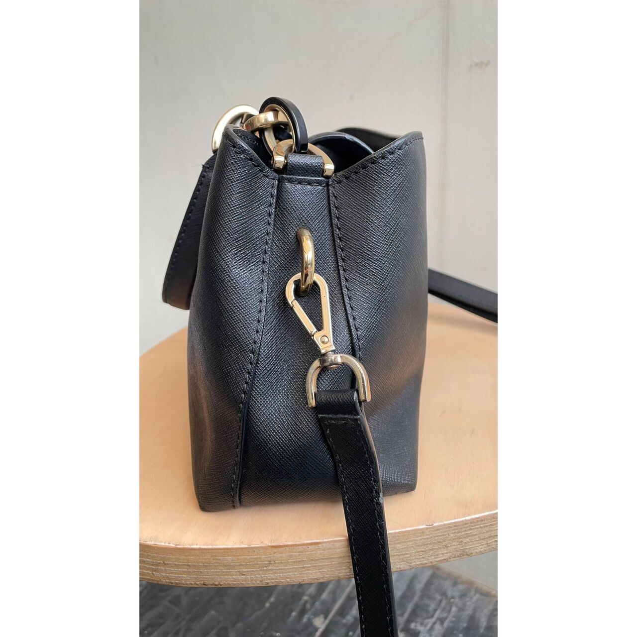 Michael Kors Portia Small Black Sling Bag