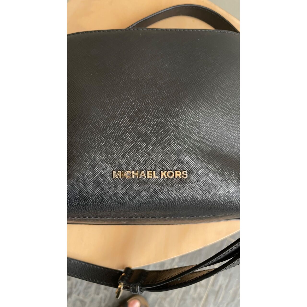 Michael Kors Portia Small Black Sling Bag