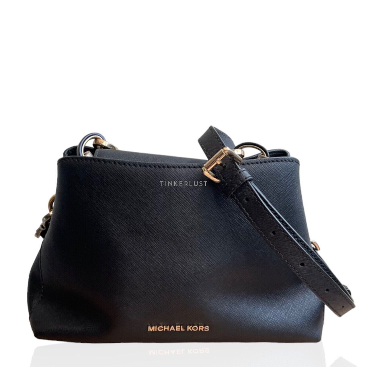 Michael Kors Portia Small Black Sling Bag