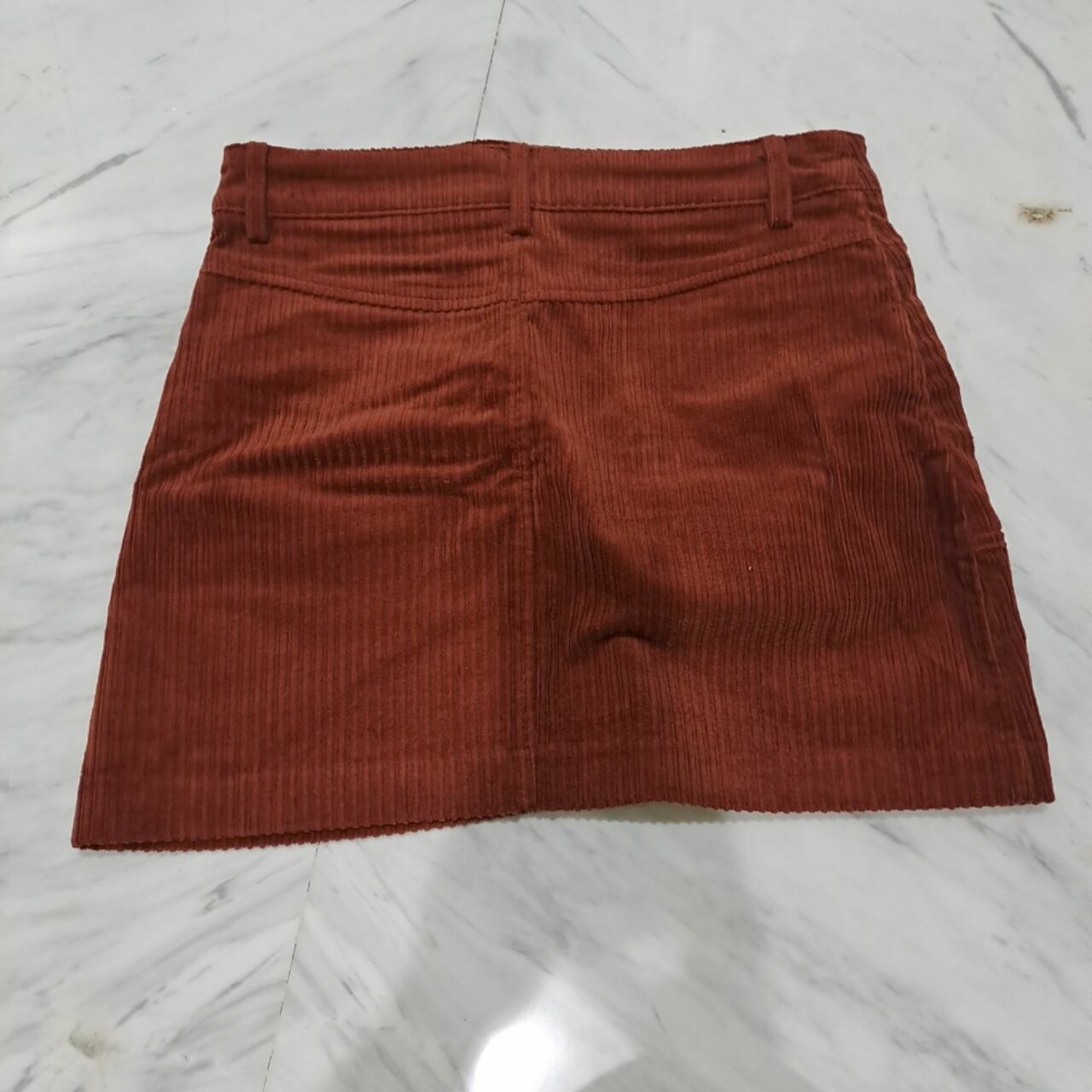 Zara Burgundy Stripes Rok Mini