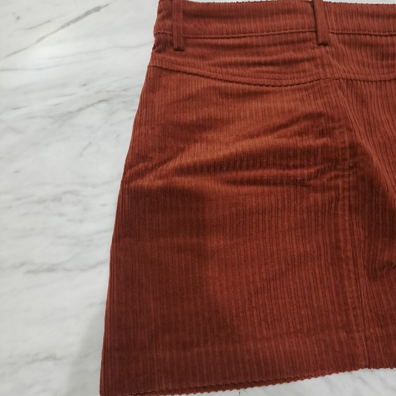 Zara Burgundy Stripes Rok Mini