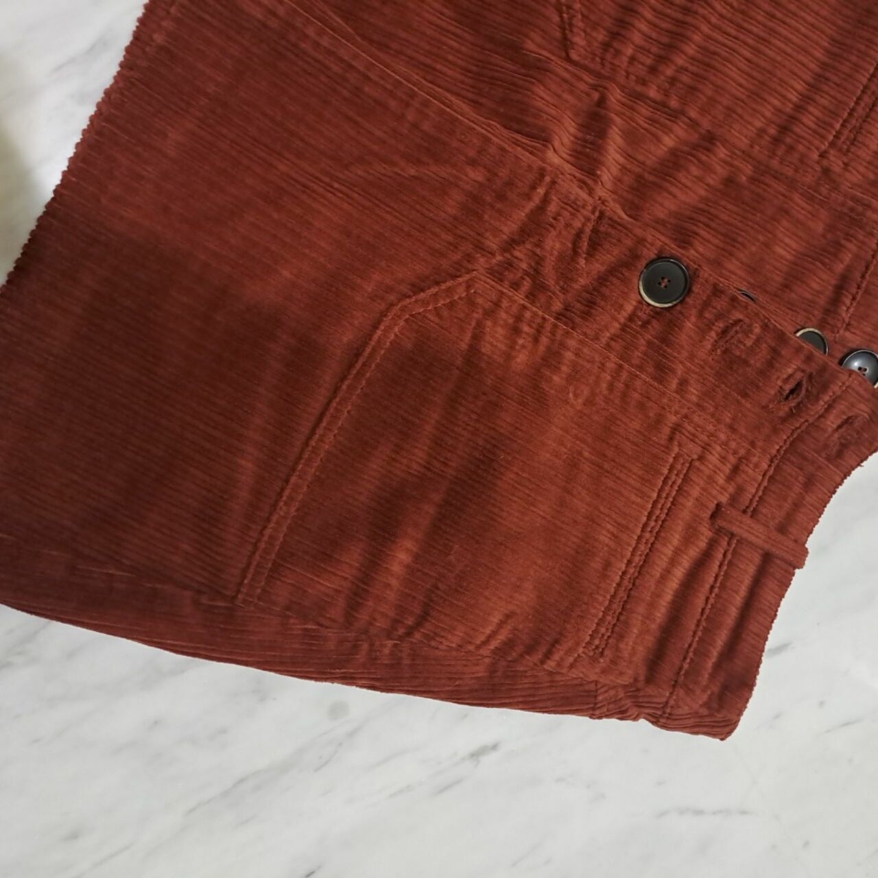 Zara Burgundy Stripes Rok Mini