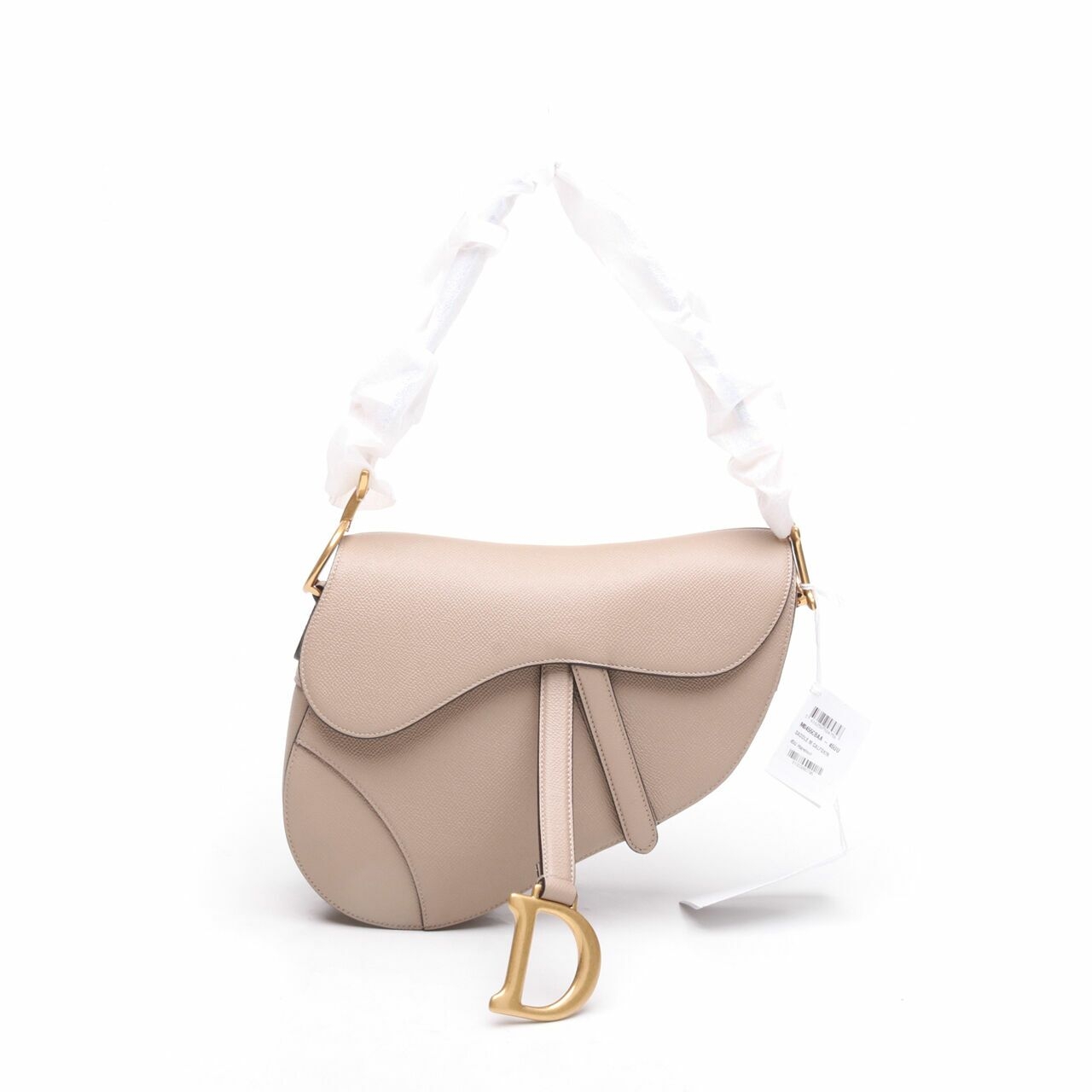 Christian Dior Grained Calfskin Saddle Shoulder Bag