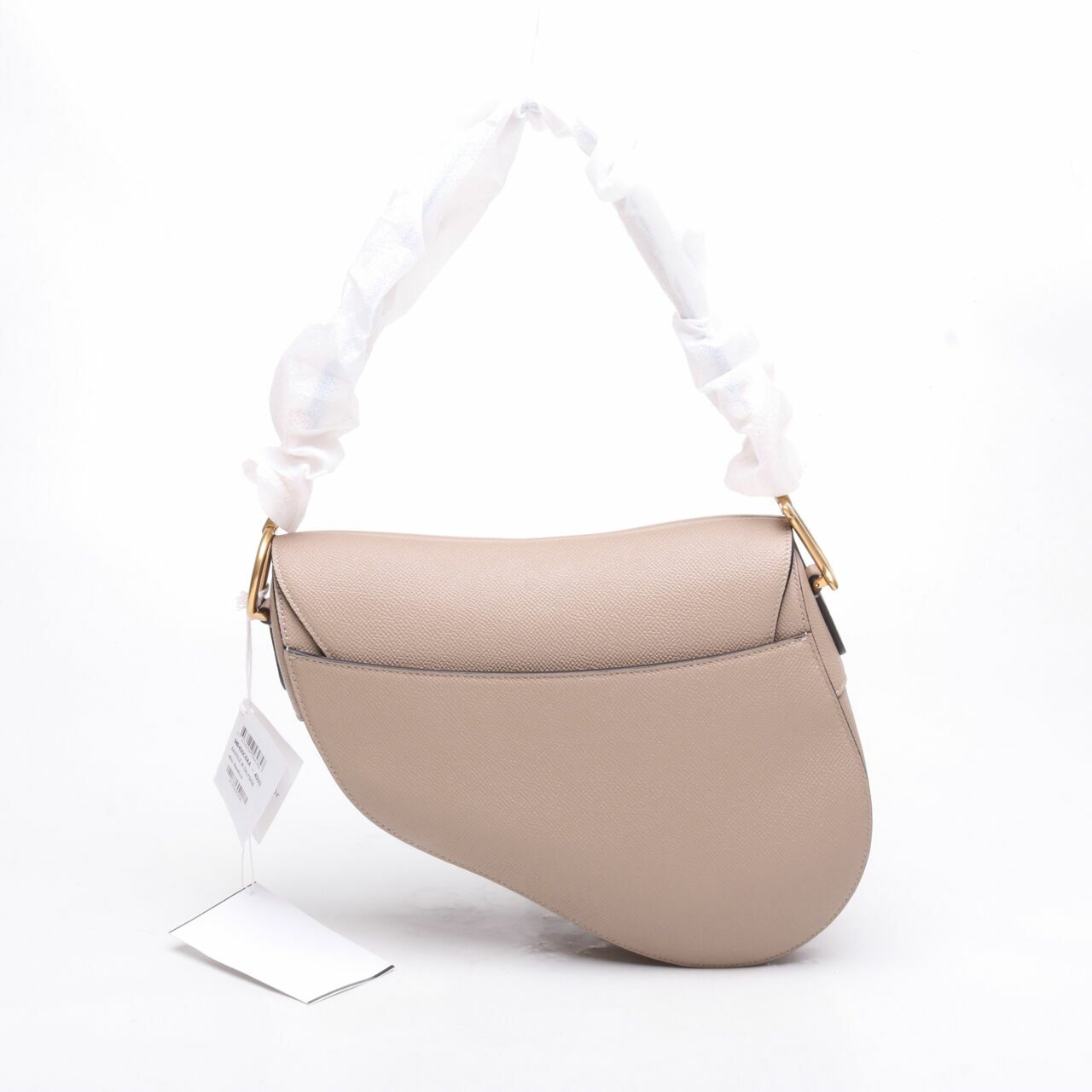 Christian Dior Grained Calfskin Saddle Shoulder Bag