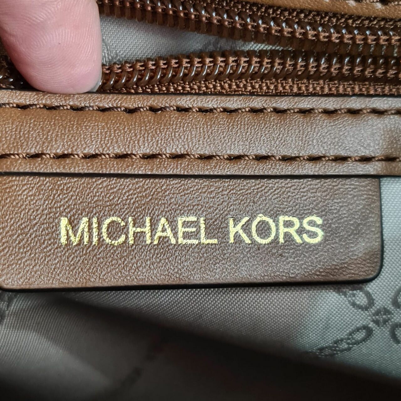 Michael Kors Hally Shoulder Bag Tan