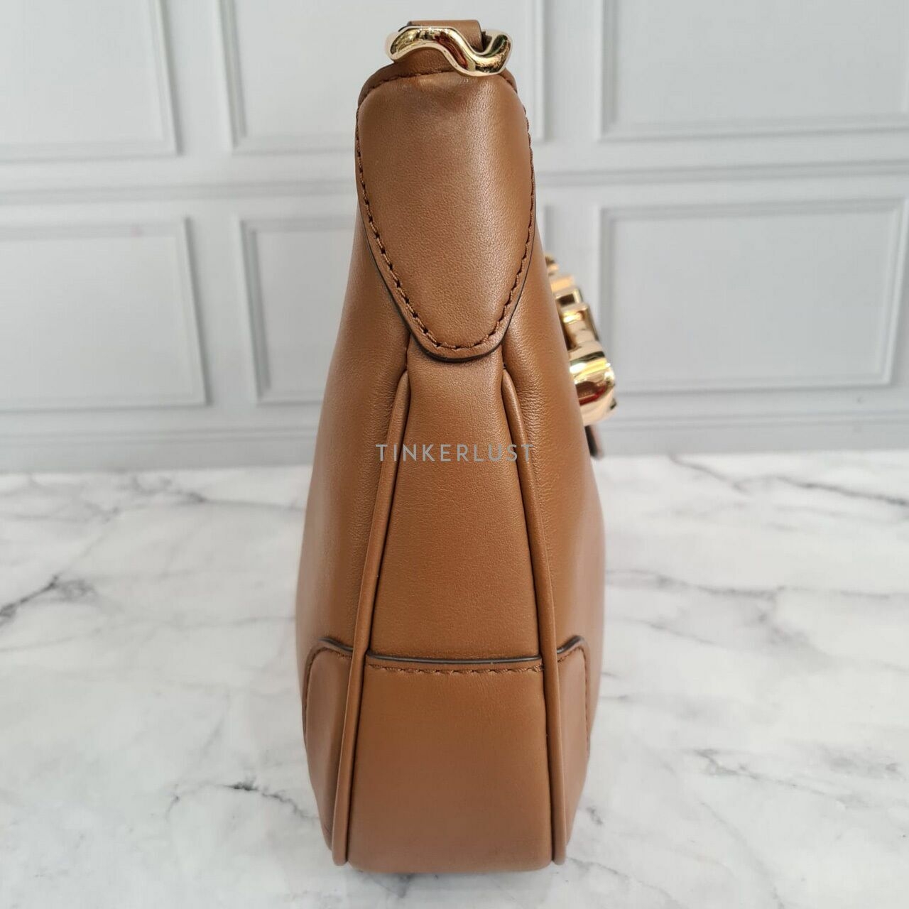 Michael Kors Hally Shoulder Bag Tan