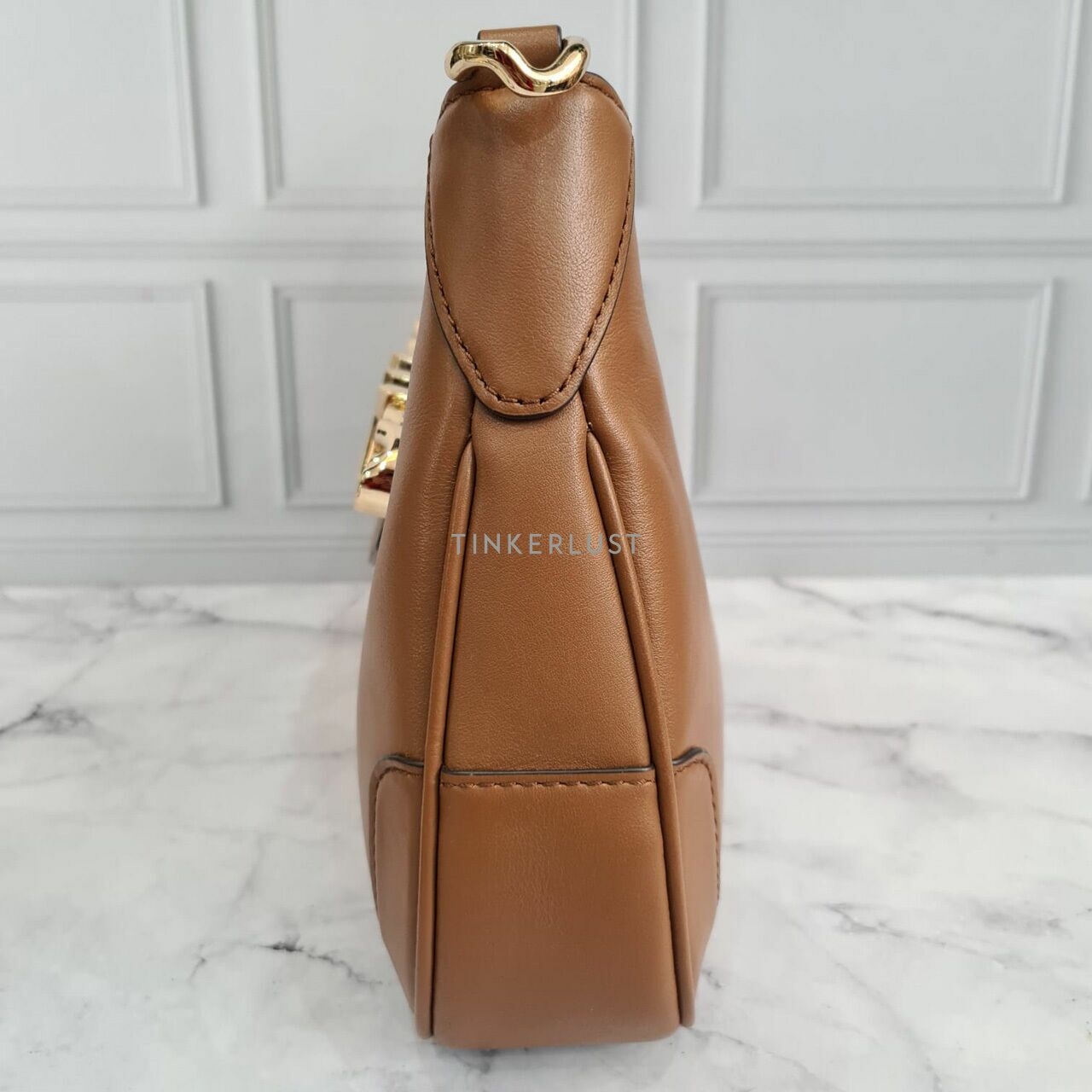 Michael Kors Hally Shoulder Bag Tan