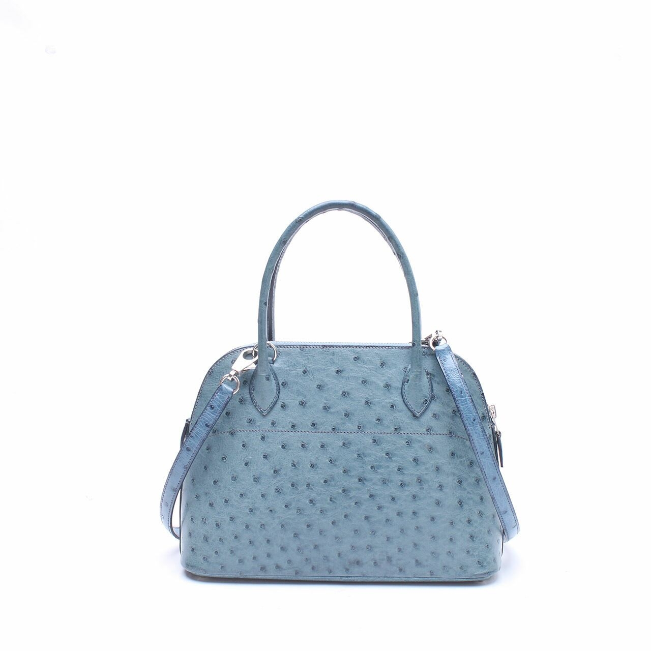 Hermes - A Bleu Roi Ostrich Bolide Satchel Bag