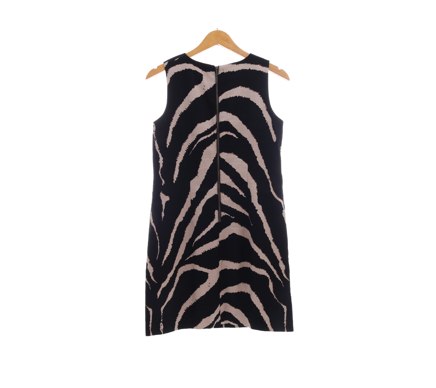 Ann Taylor Loft Black & Cream Zebra Mini Dress