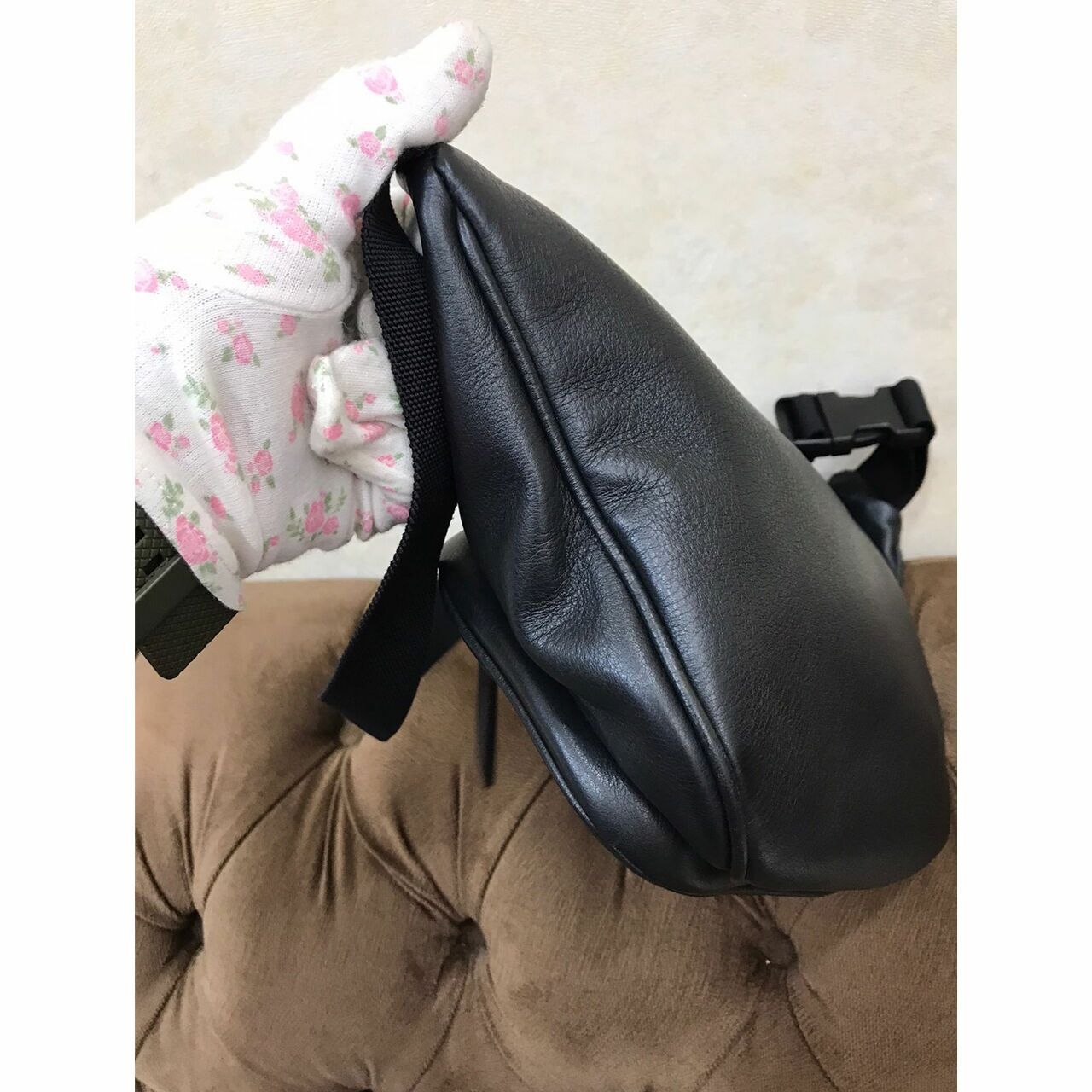  Balenciaga Black Waist Black ( Y ) Sling Bag