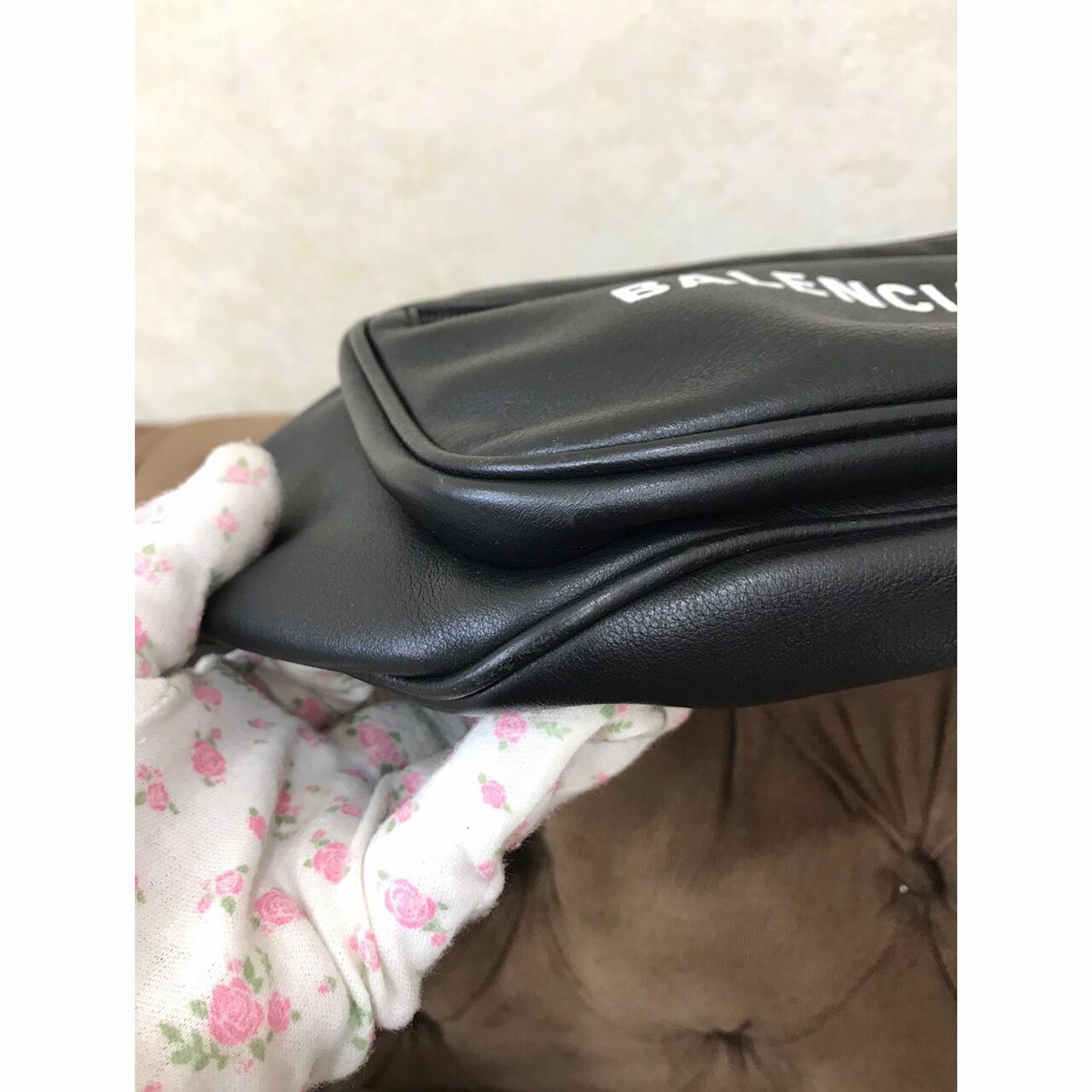  Balenciaga Black Waist Black ( Y ) Sling Bag