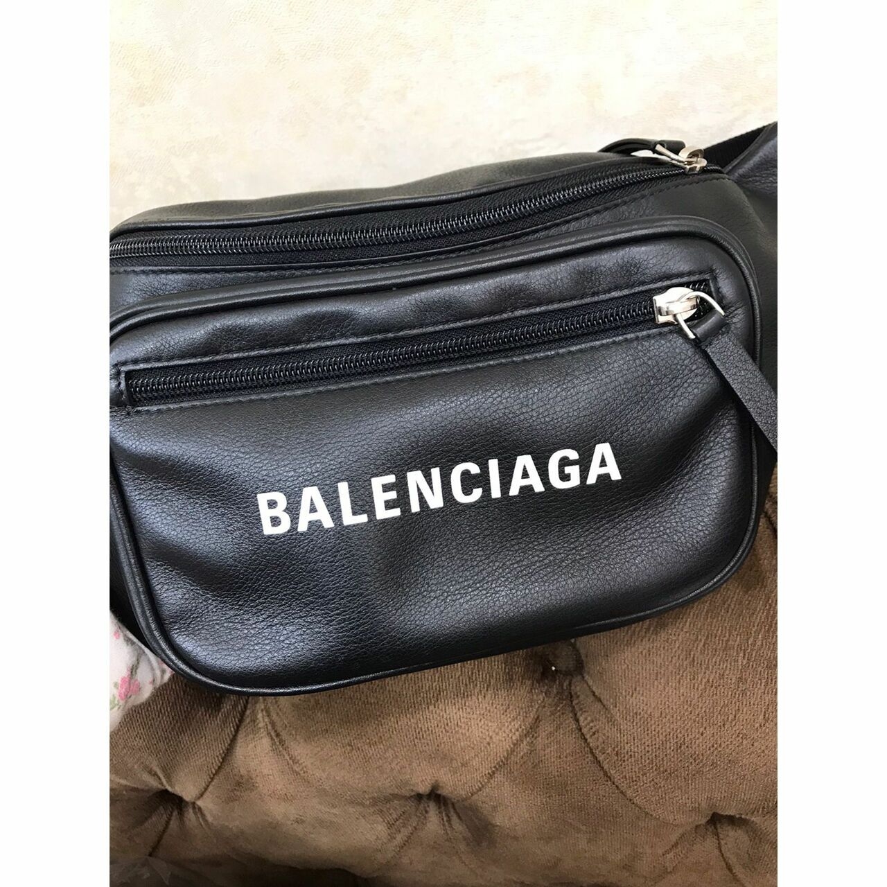  Balenciaga Black Waist Black ( Y ) Sling Bag