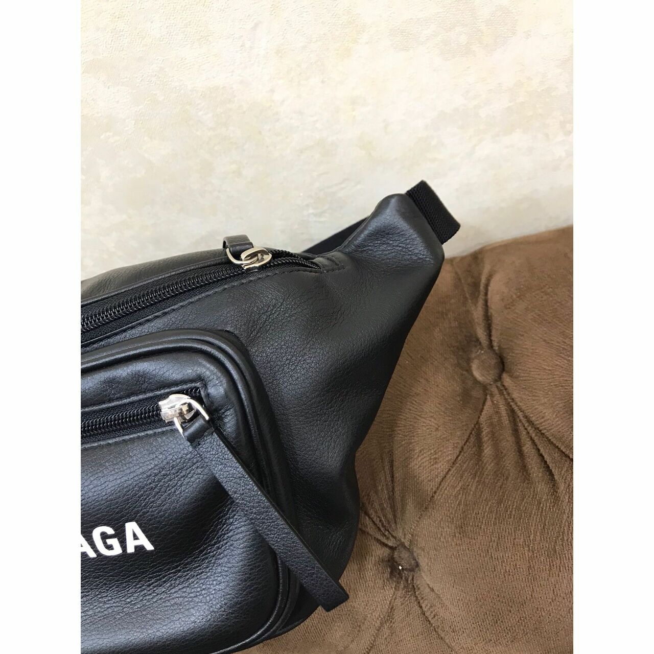  Balenciaga Black Waist Black ( Y ) Sling Bag