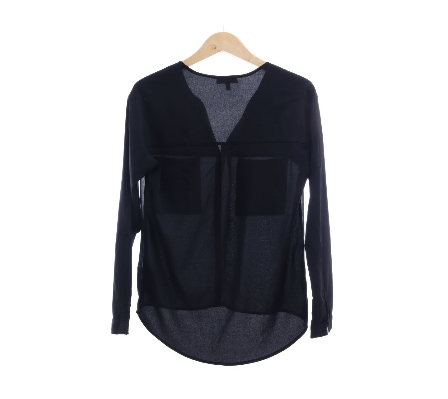 Bershka Black V-Neck Blouse