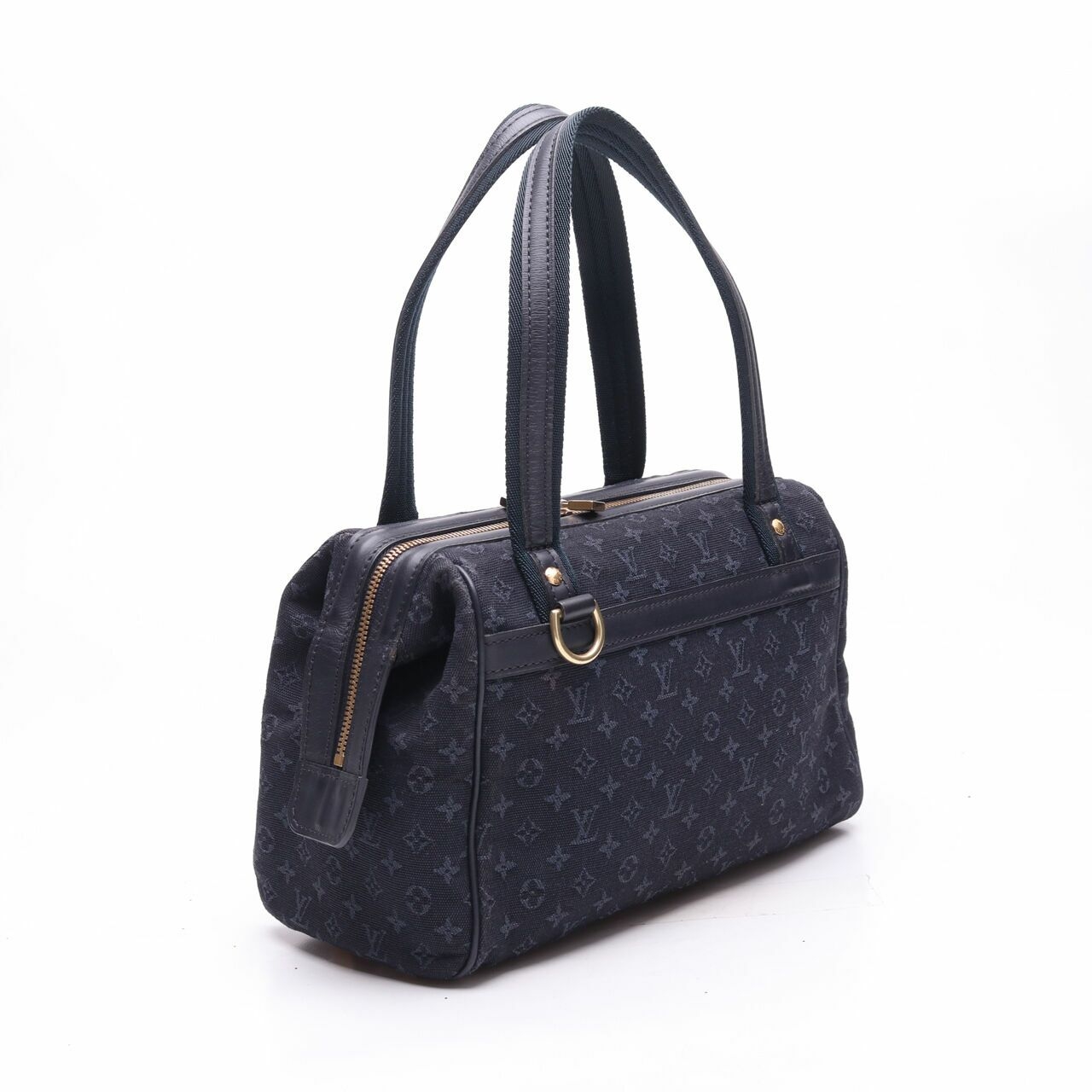 Louis Vuitton Navy Blue Monogram Mini Lin Josephine PM Hand Bag