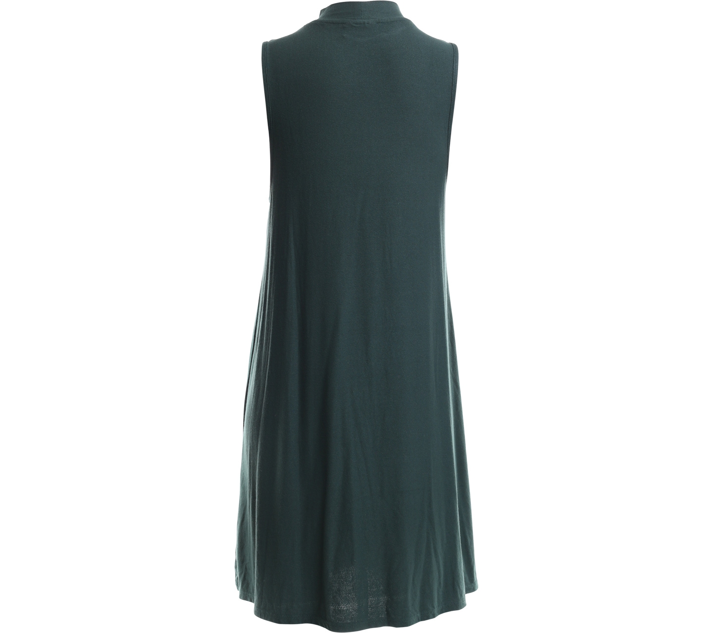 Topshop dark Green Shift Mini Dress