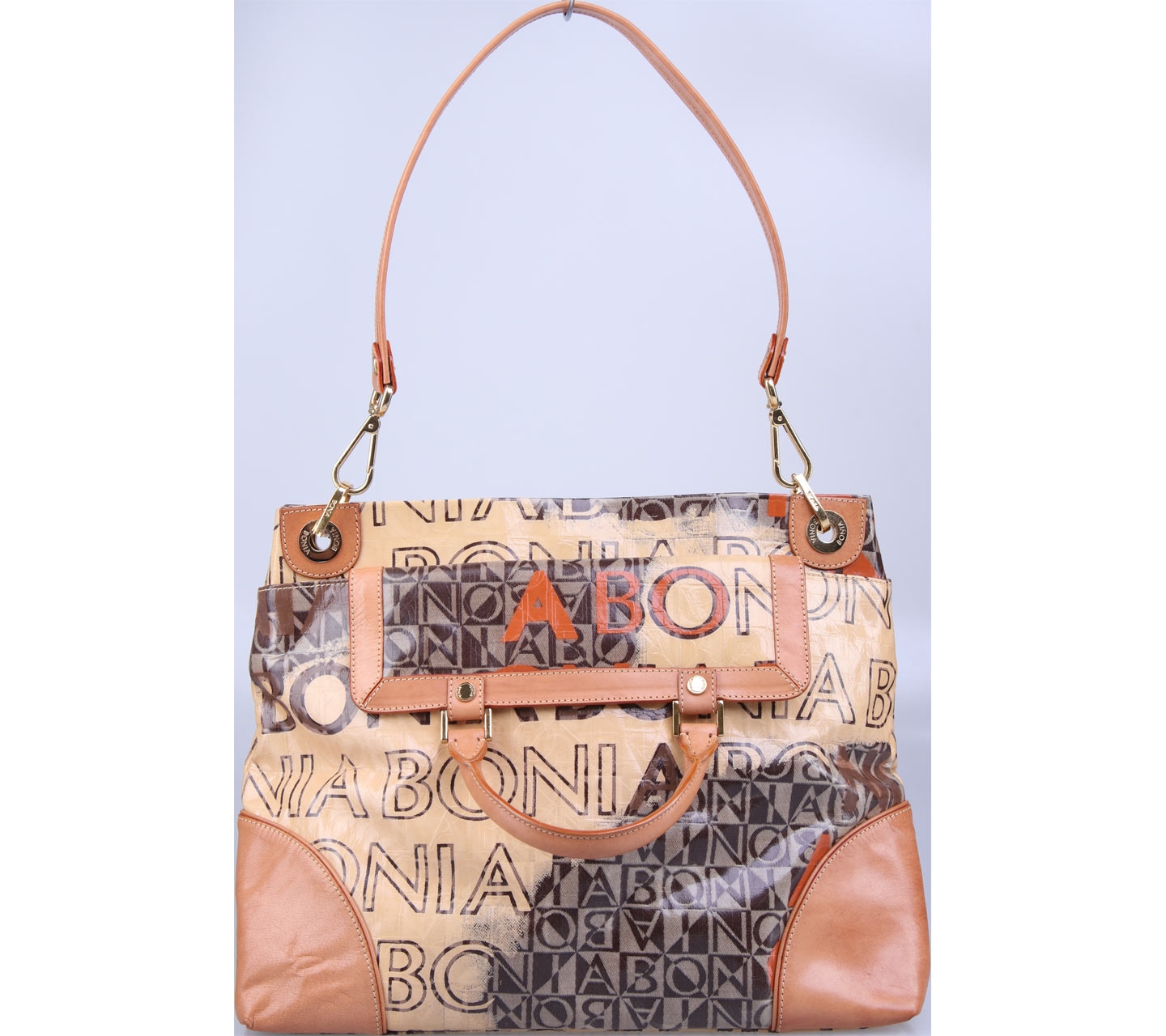 Bonia Brown Bonia Print Handbag