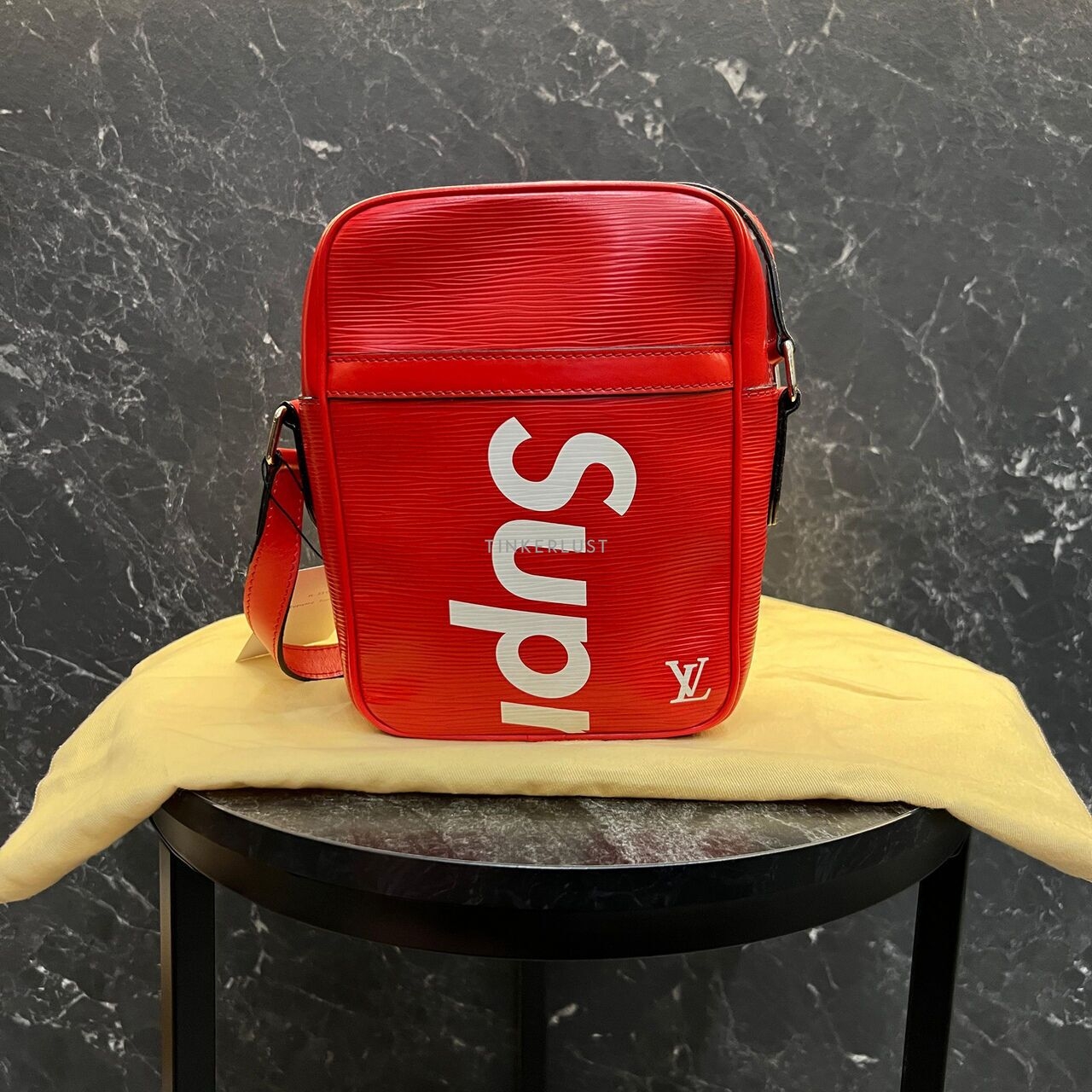 Louis Vuitton x Supreme Epi Leather Red Sing Bag