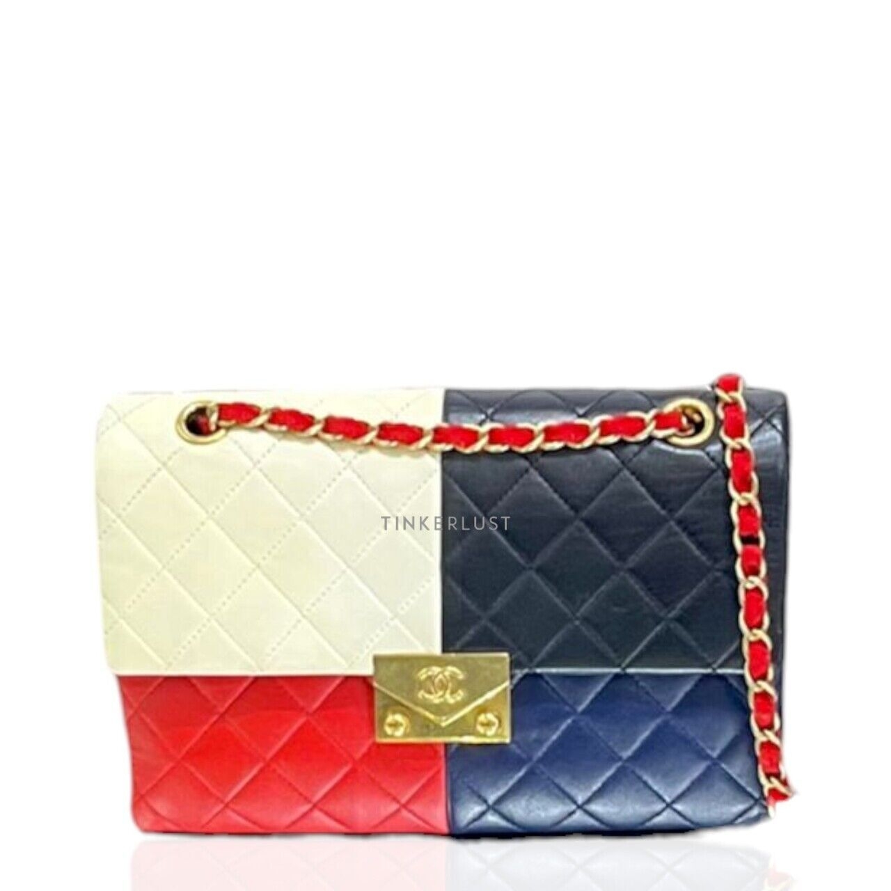 Chanel Medium Flap 3Compartments Color Blocks #21 Shoulder Bag