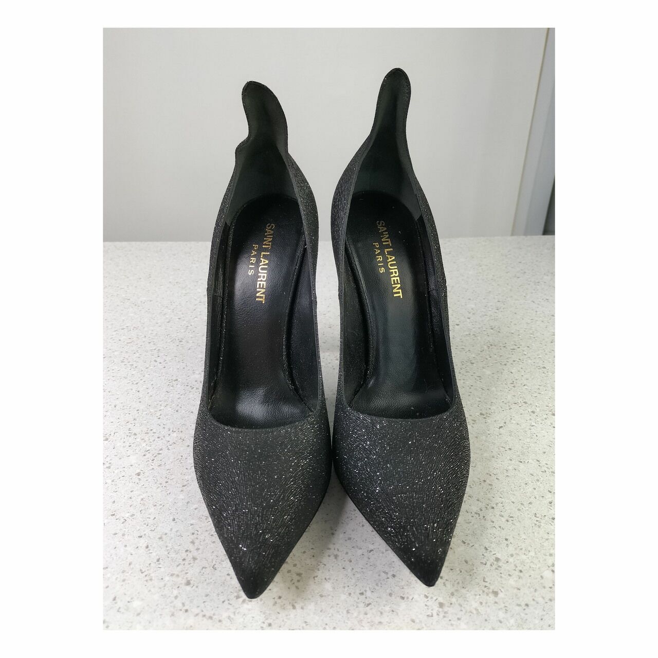 Saint Laurent Escarpin Thorn Glitter Heels