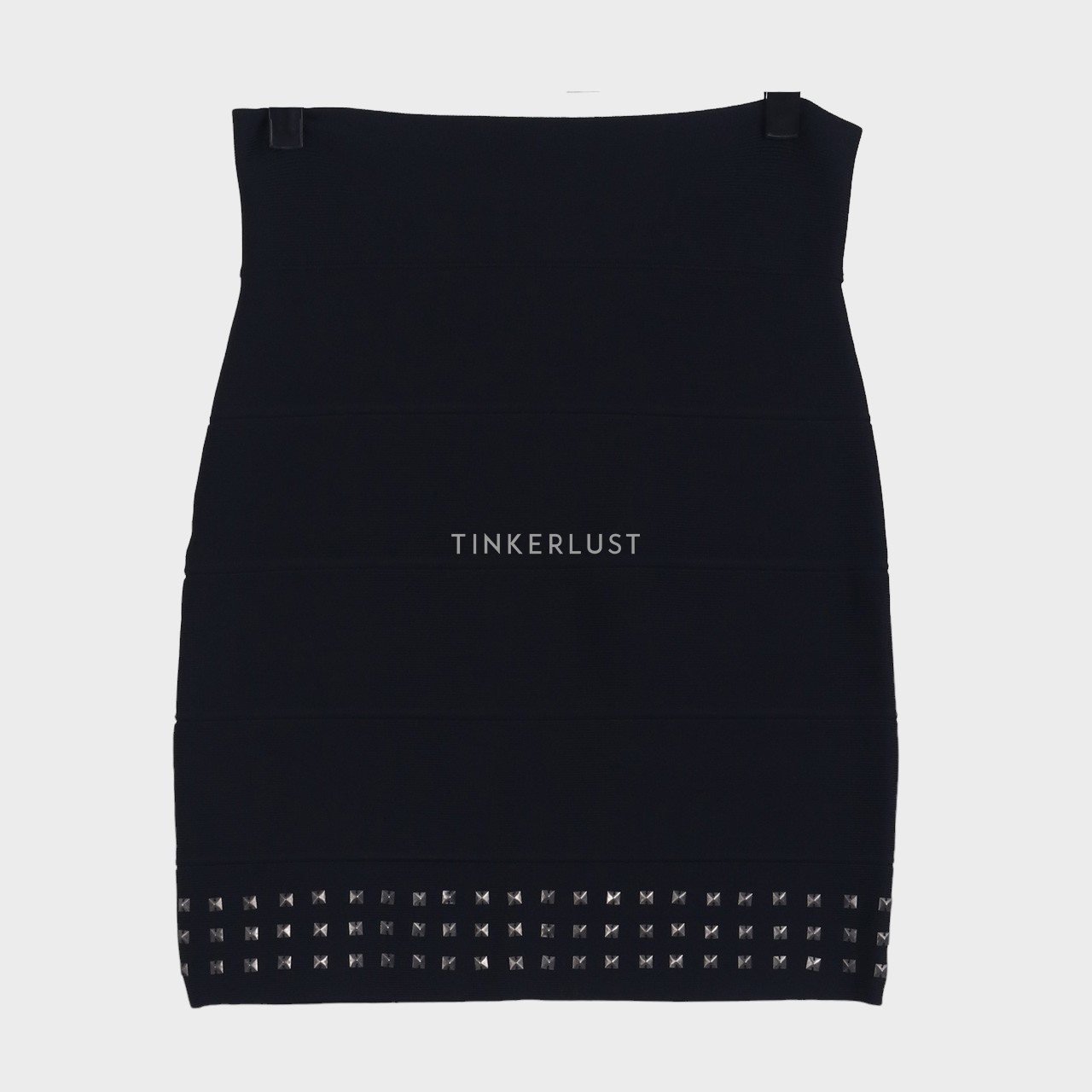 BCBG Max Azria Black Studded Mini Pencil Skirt 