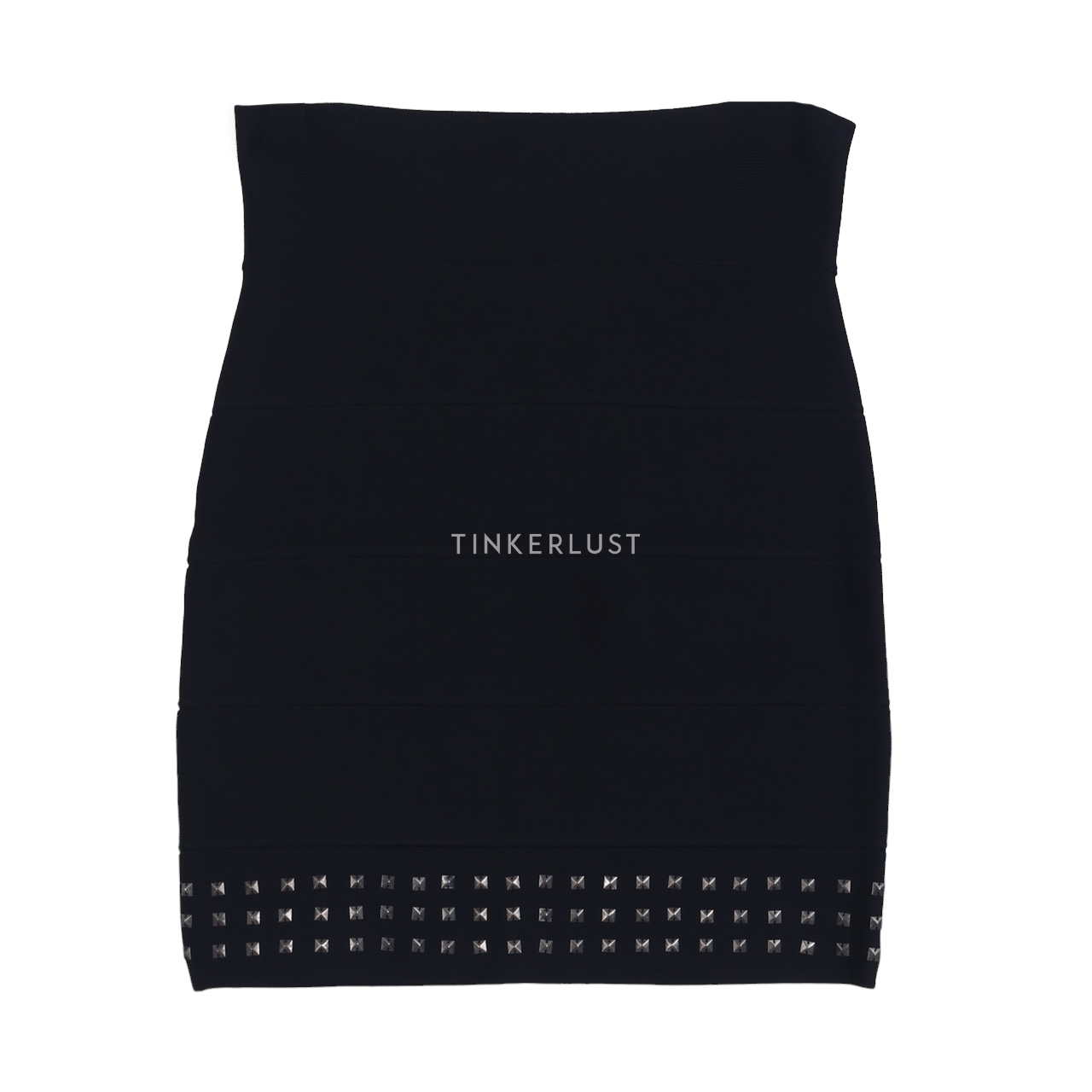 BCBG Max Azria Black Studded Mini Pencil Skirt 
