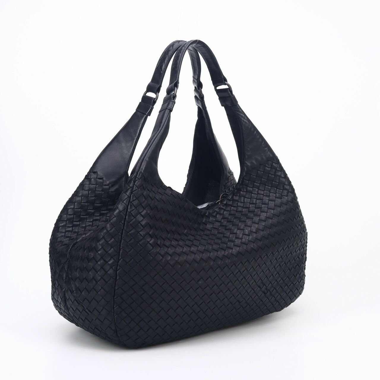 Bottega Veneta Nappa Intrecciato Medium Campana Nero Black