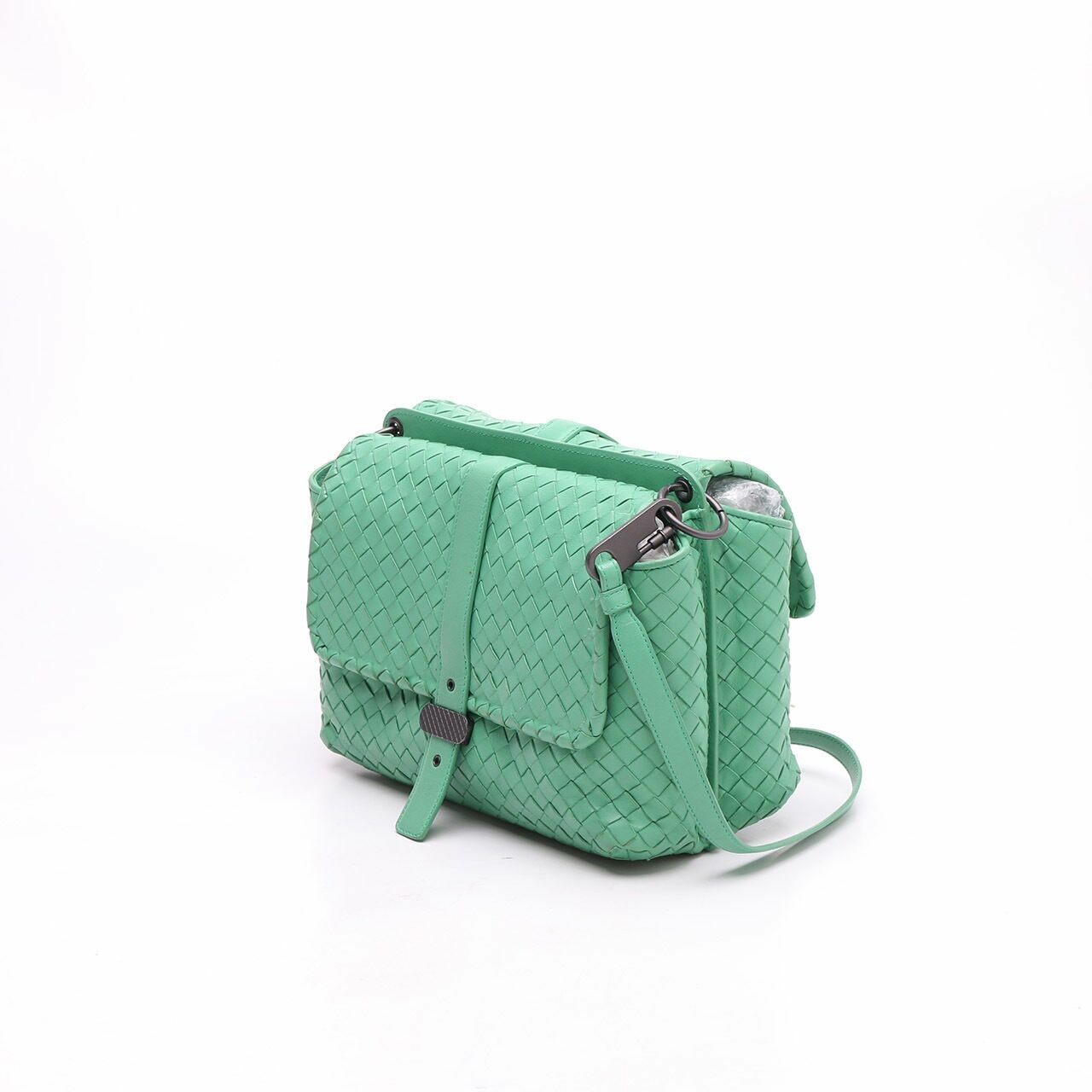 Bottega Veneta Green Borsa Intrecciato Nappa Shoulder bag