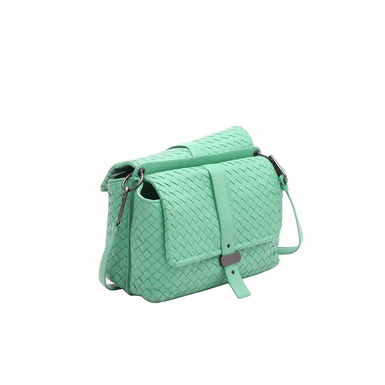 Bottega Veneta Green Borsa Intrecciato Nappa Shoulder bag