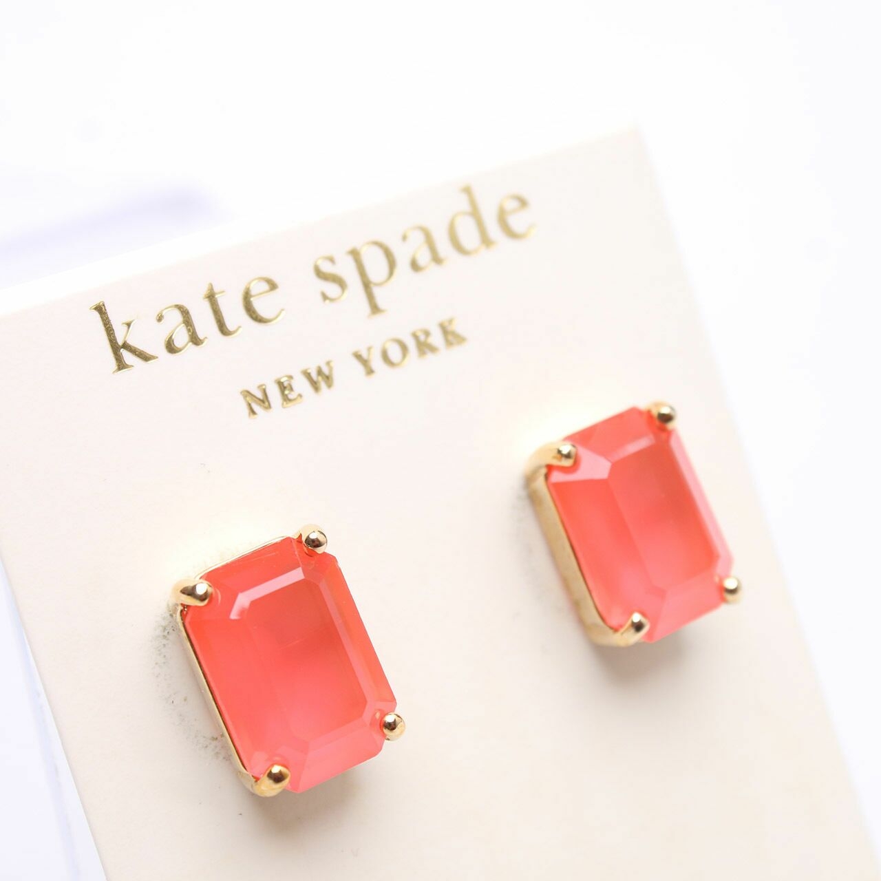 Kate Spade Red & Gold Earrings