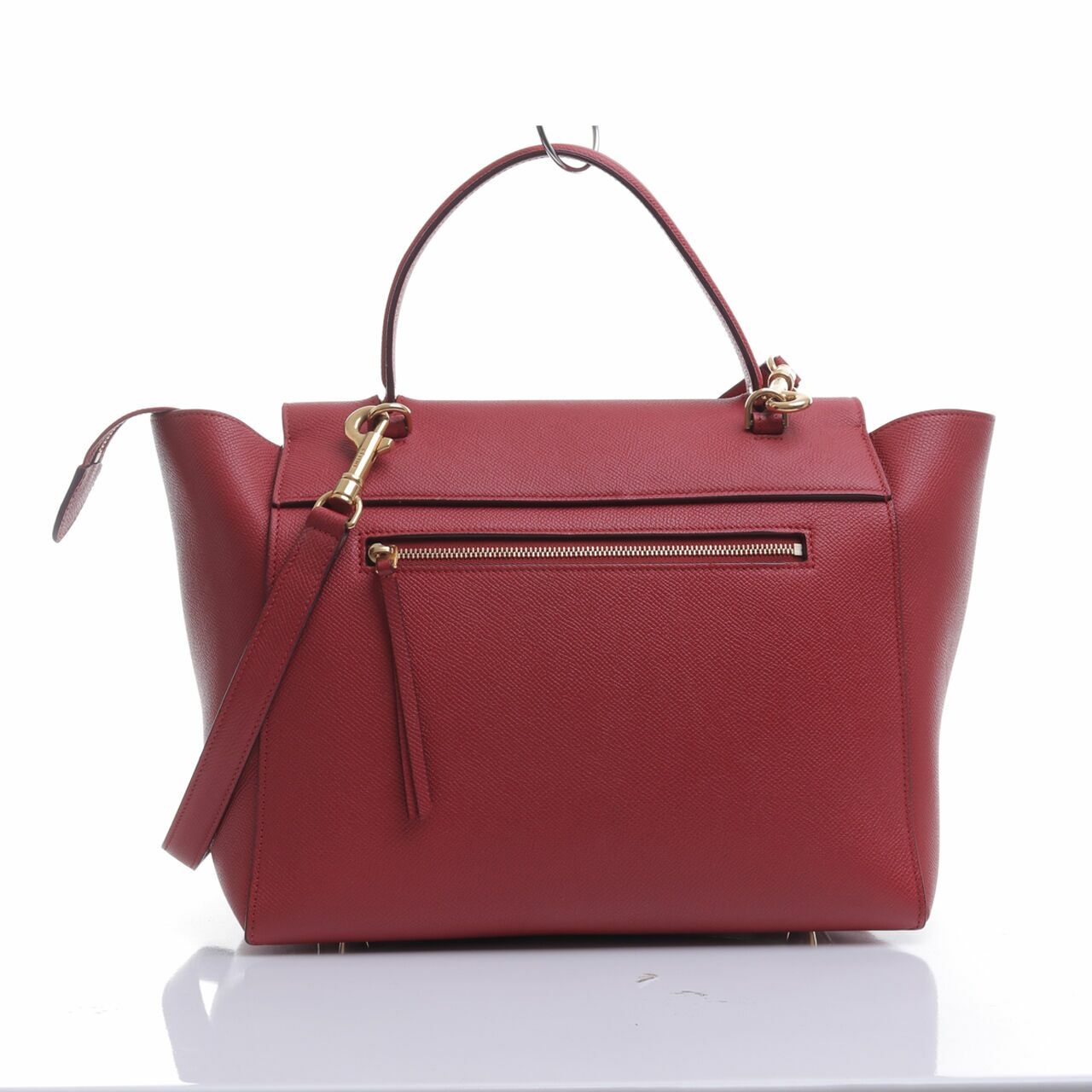 Celine Mini Belt Red Satchel Bag