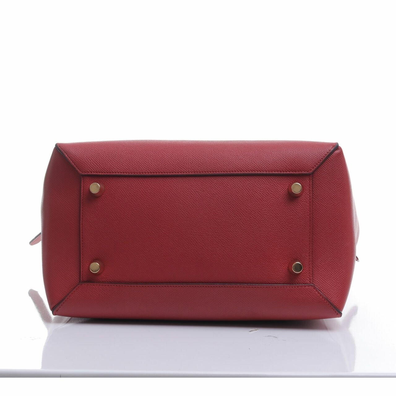 Celine Mini Belt Red Satchel Bag