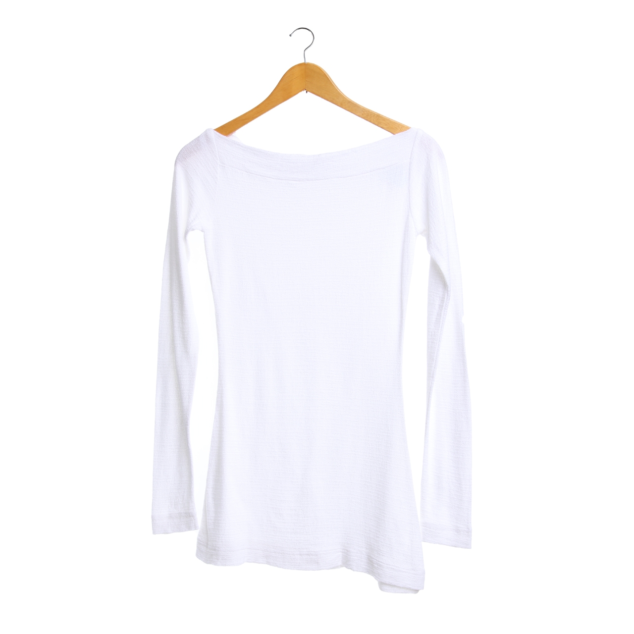 Day and Night White Long Sleeve Blouse