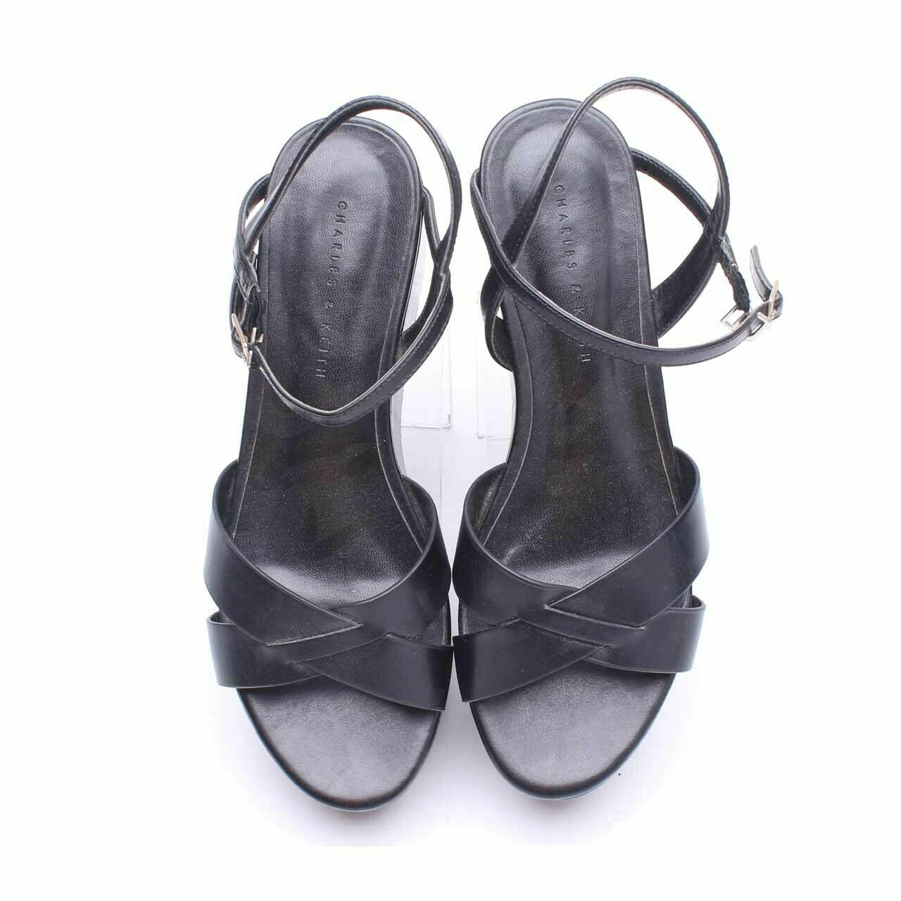 Charles & Keith Black Sandals