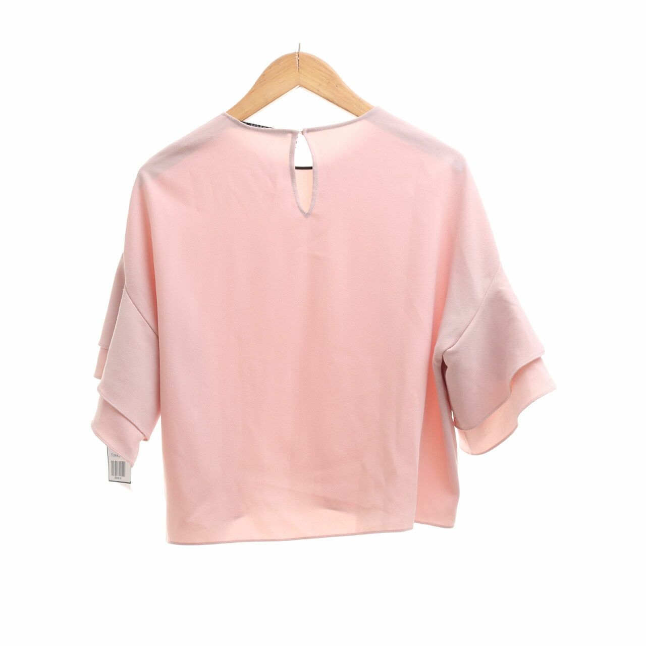 Zara Pink Ruffle Blouse