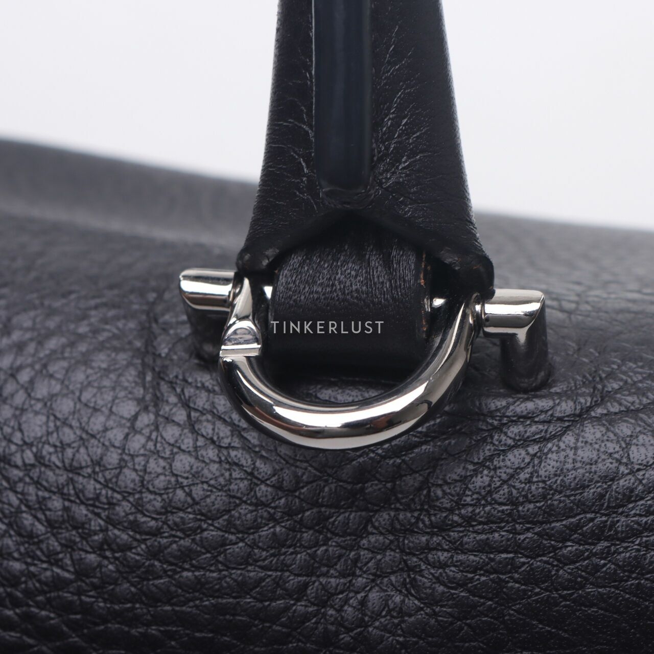 Givenchy Black Grained Calfskin Medium Shark Lock Satchel