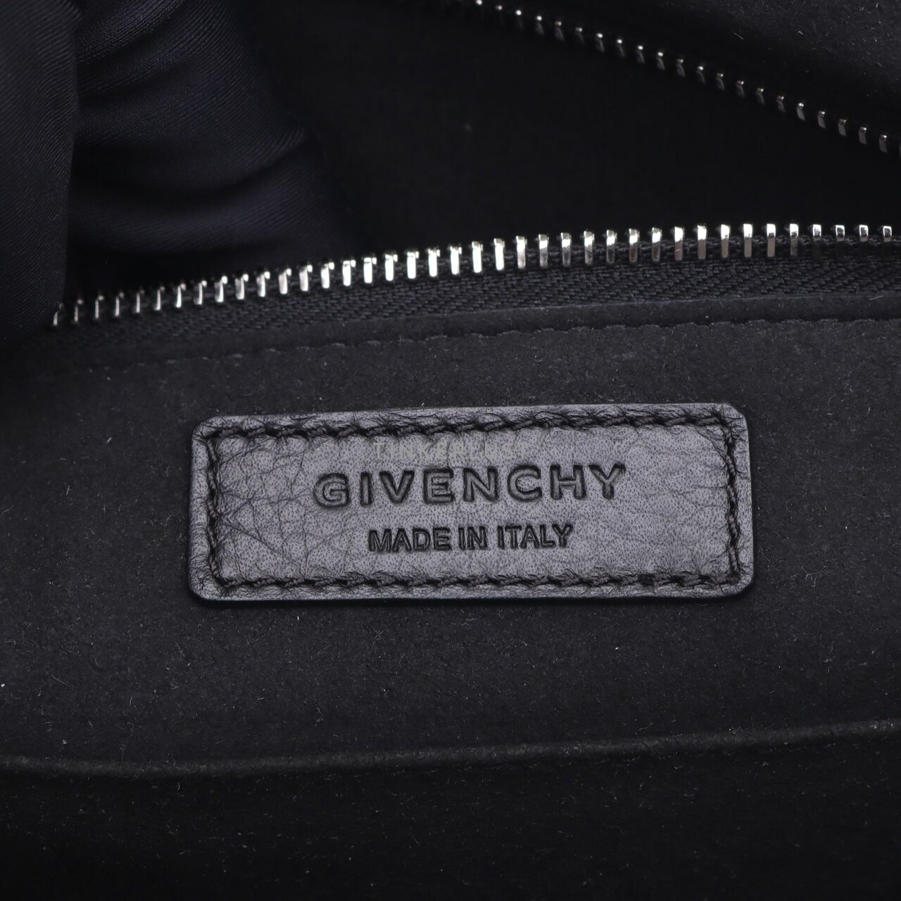 Givenchy Black Grained Calfskin Medium Shark Lock Satchel