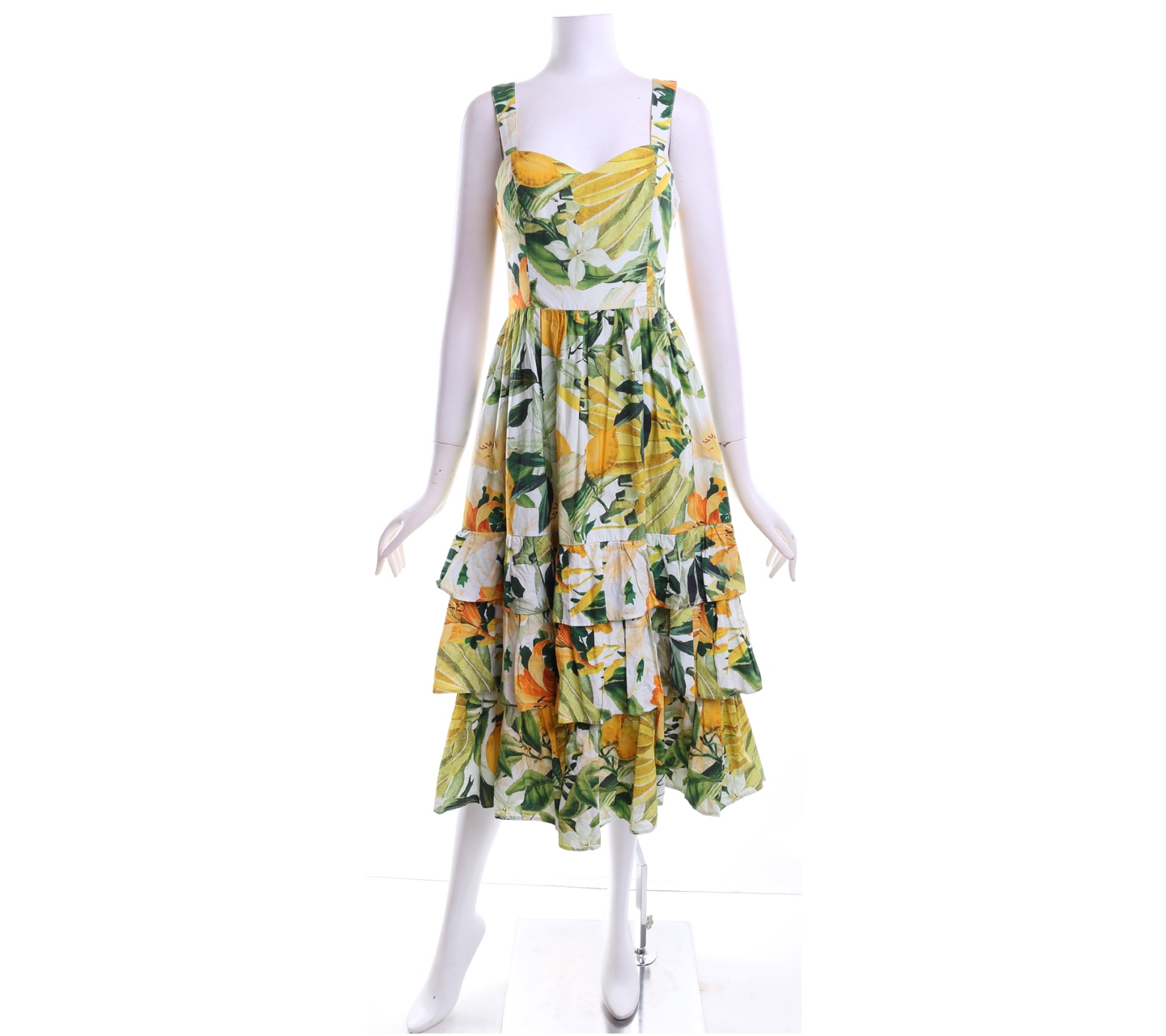 H&M Multi Colour Floral Midi Dress