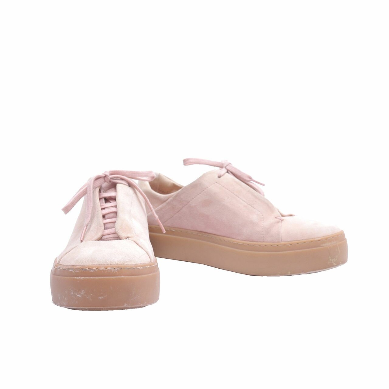 COS Nude Suede Sneakers