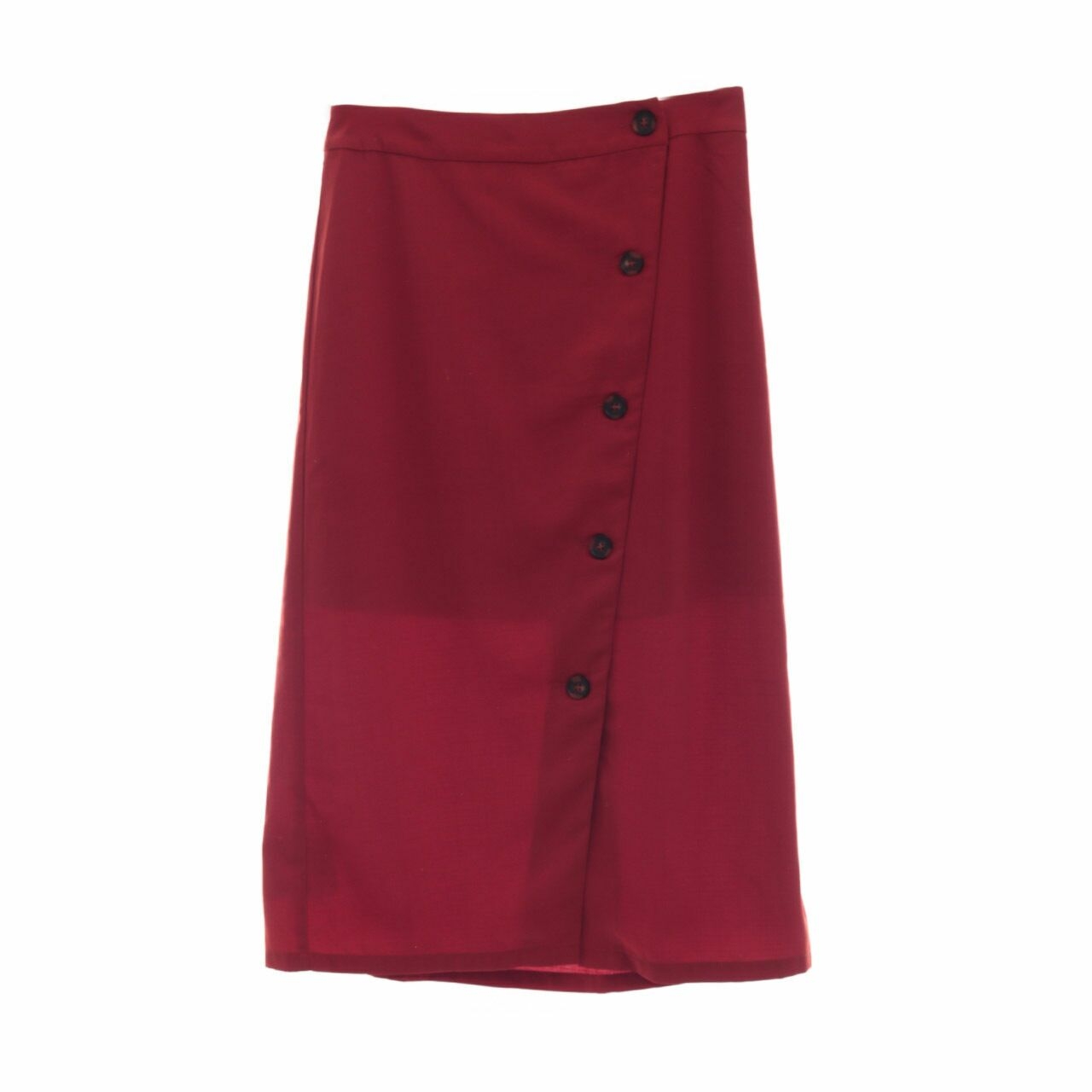 Pomelo. Burnt Orange Midi Skirt