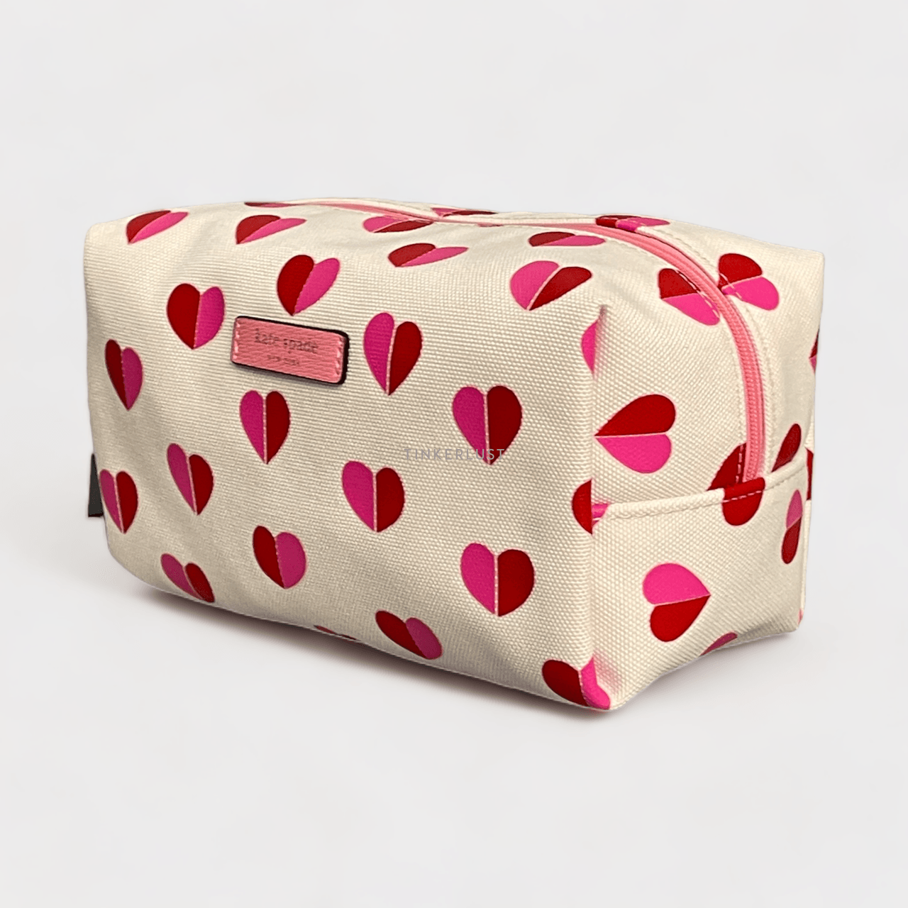 Kate Spade New York Heart Cream Cosmetic Case