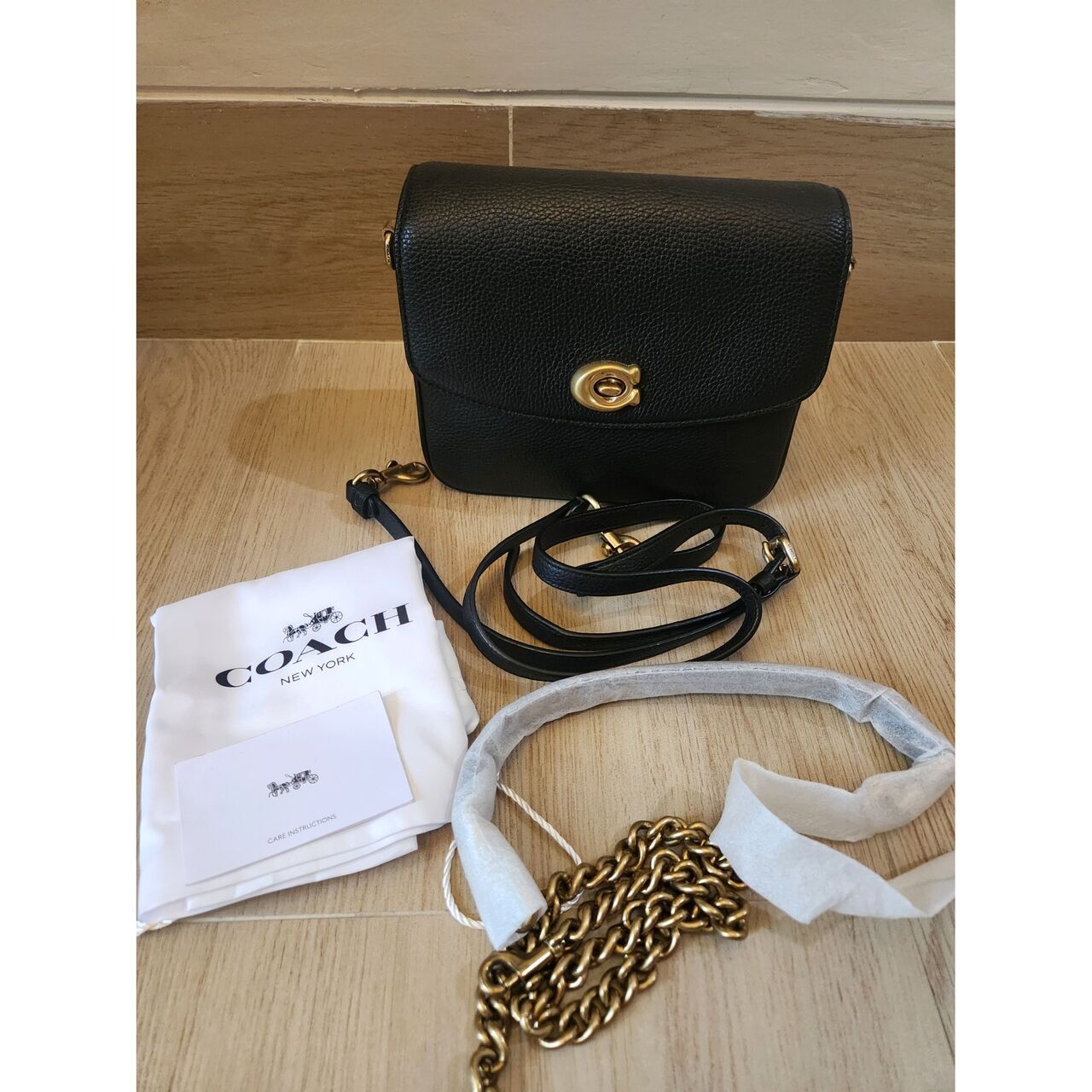 Coach Cassie Black Sling Bag