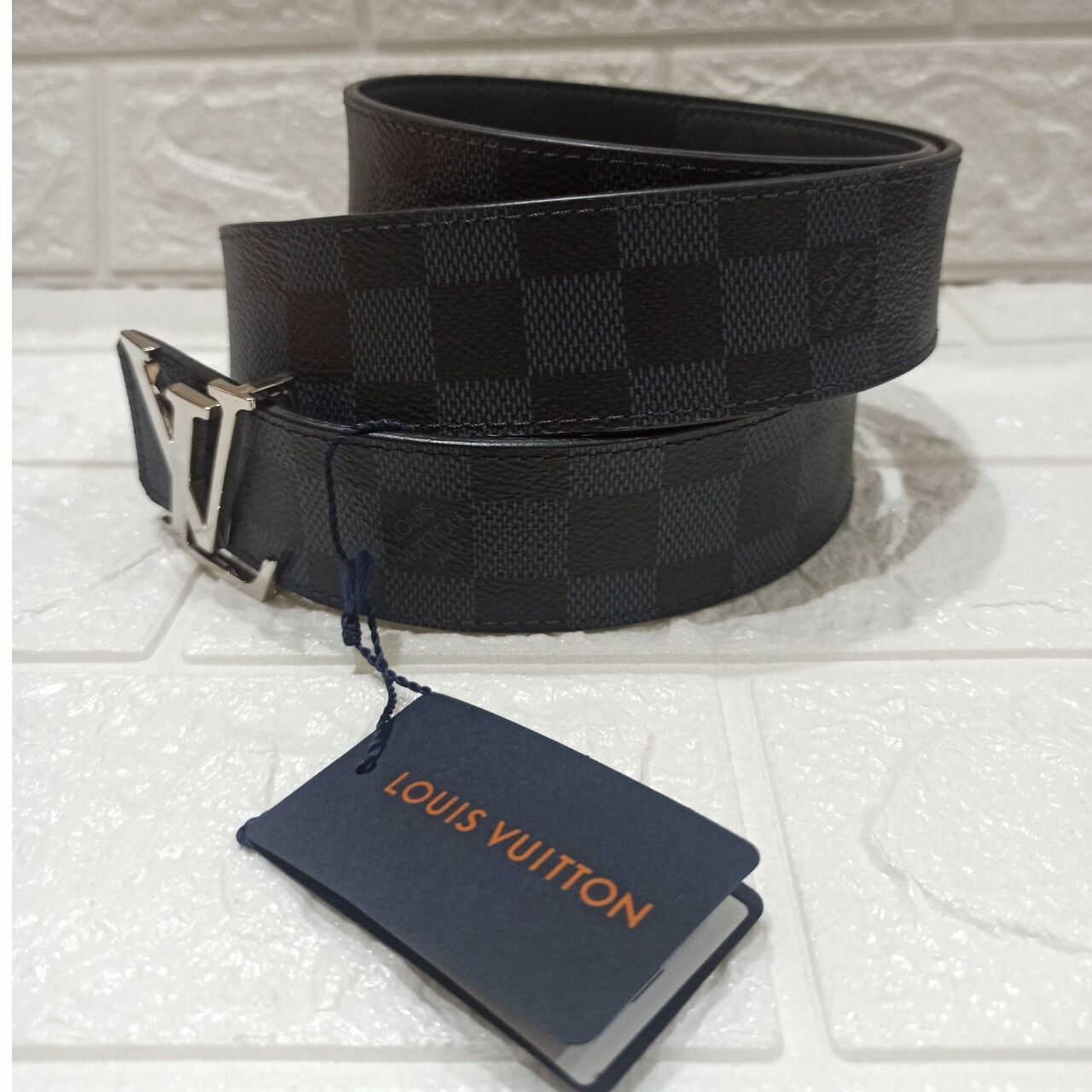 Louis Vuitton Initials 40mm Reversible Belt Damier Cobalt