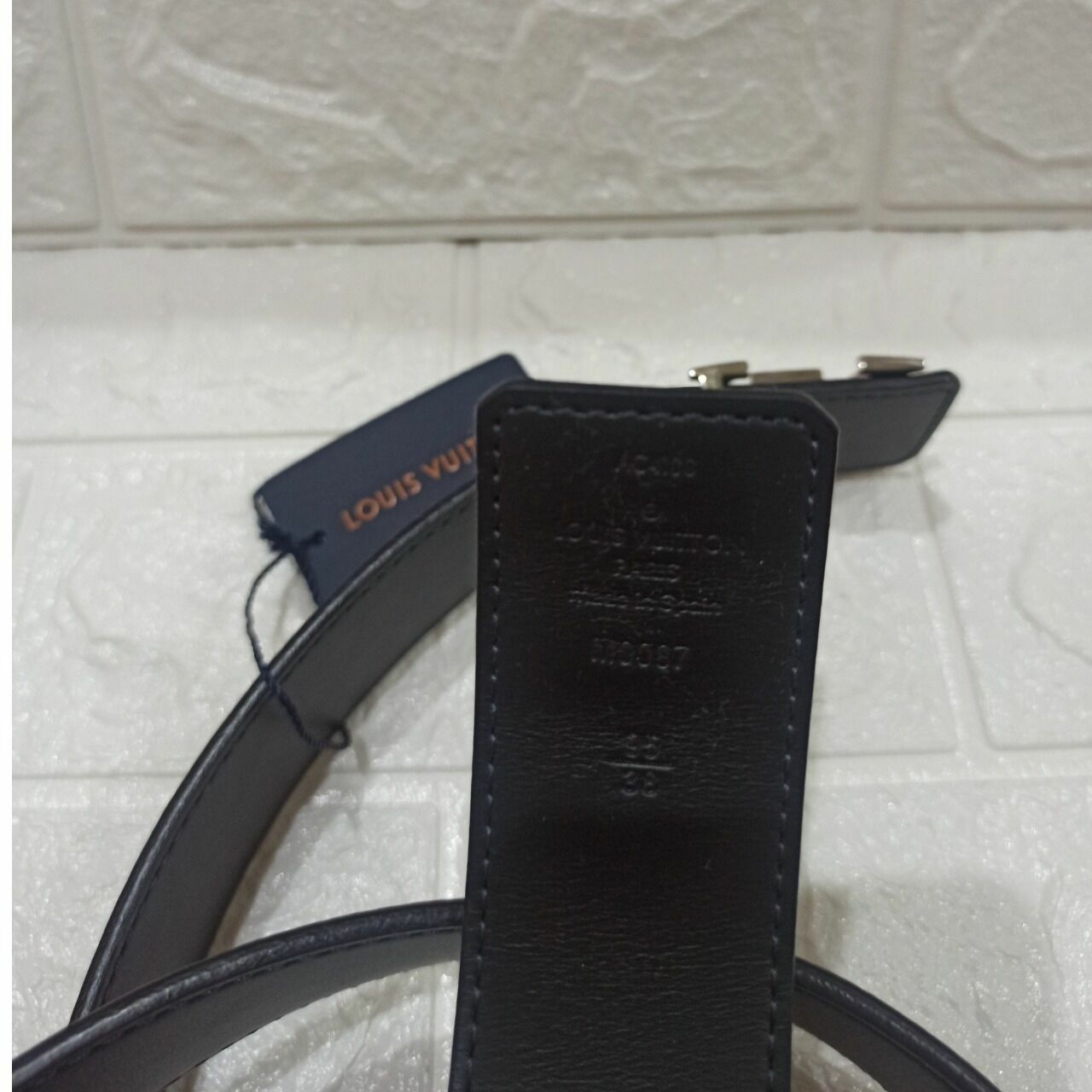 Louis Vuitton Initials 40mm Reversible Belt Damier Cobalt