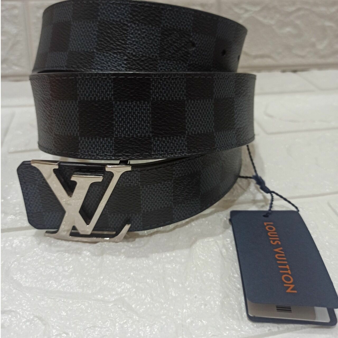 Louis Vuitton Initials 40mm Reversible Belt Damier Cobalt