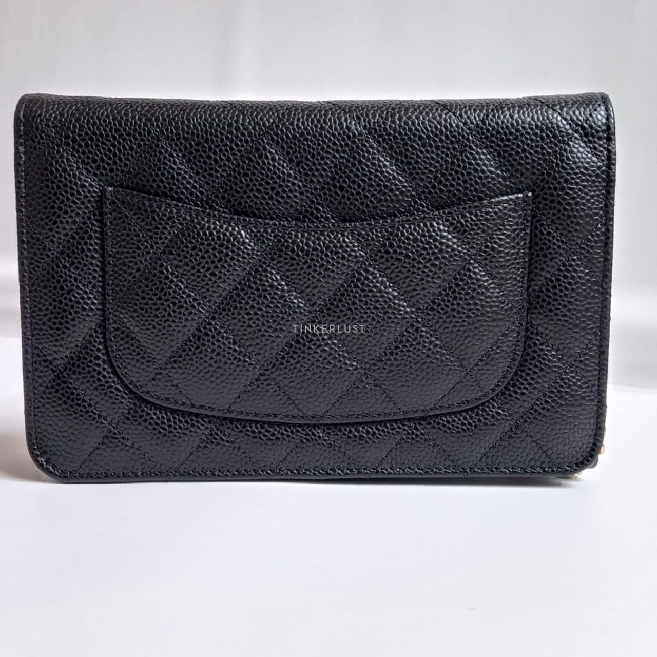 Chanel WOC Black Caviar GHW Chip Sling Bag