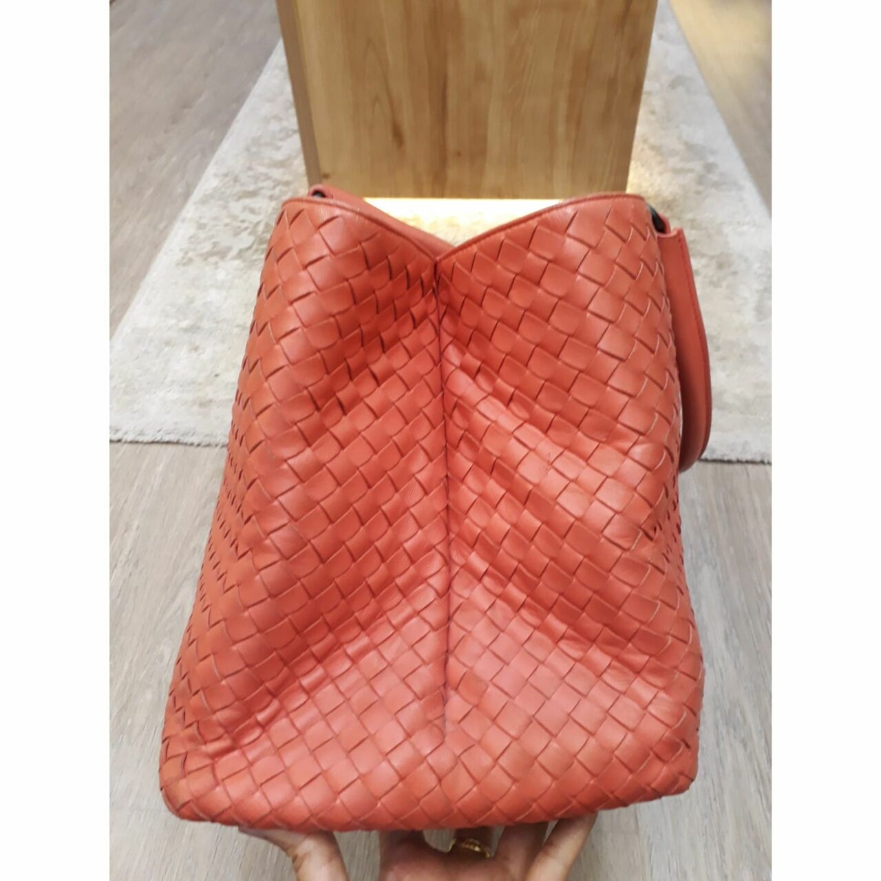 Bottega Veneta Orange Tote Bag